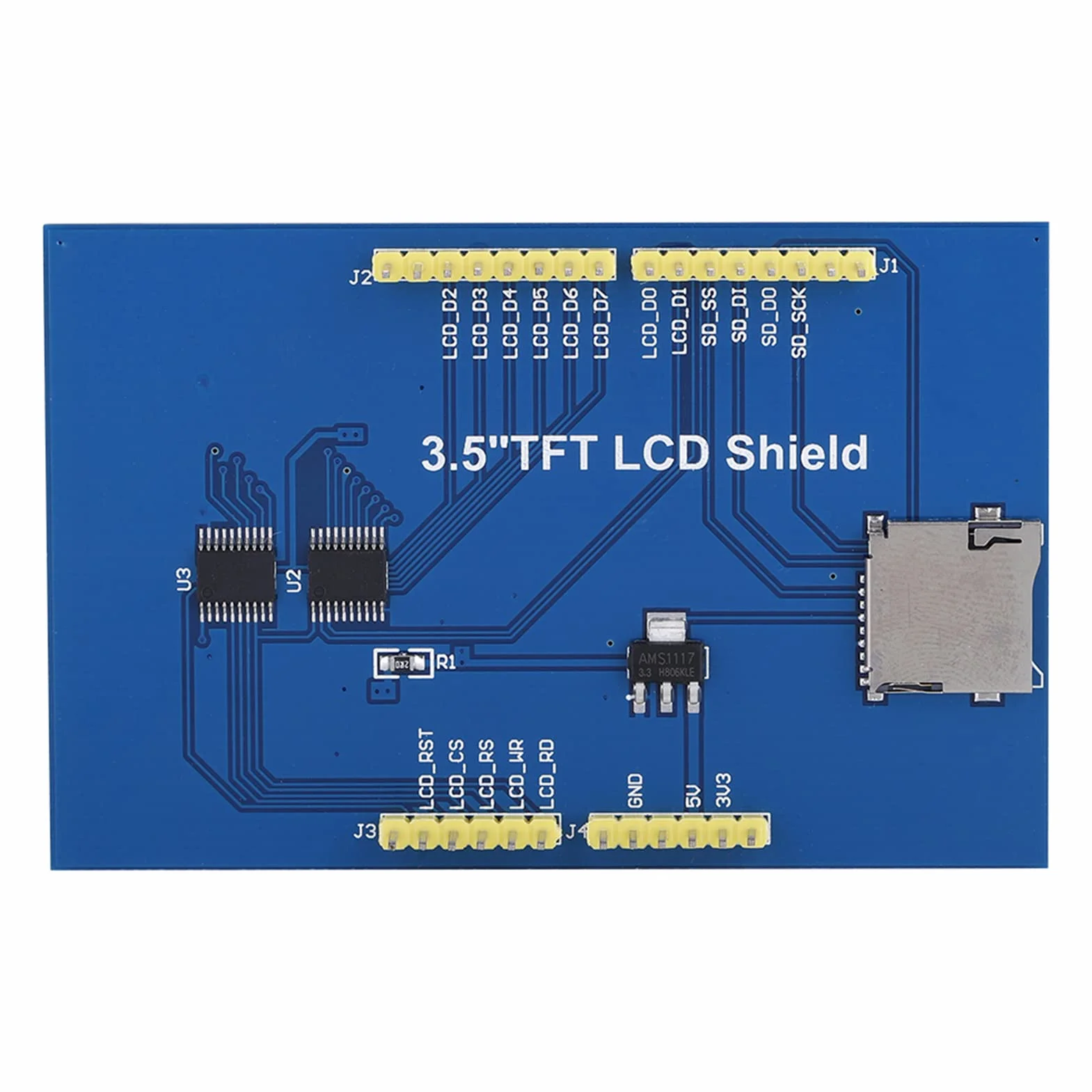 Wyświetlacz LCD 3,5 Cala moduł Ekranu LCD 480x320, z Gniazdem Karty Pamięci i Obwodem Flash SPI (z dotykiem)