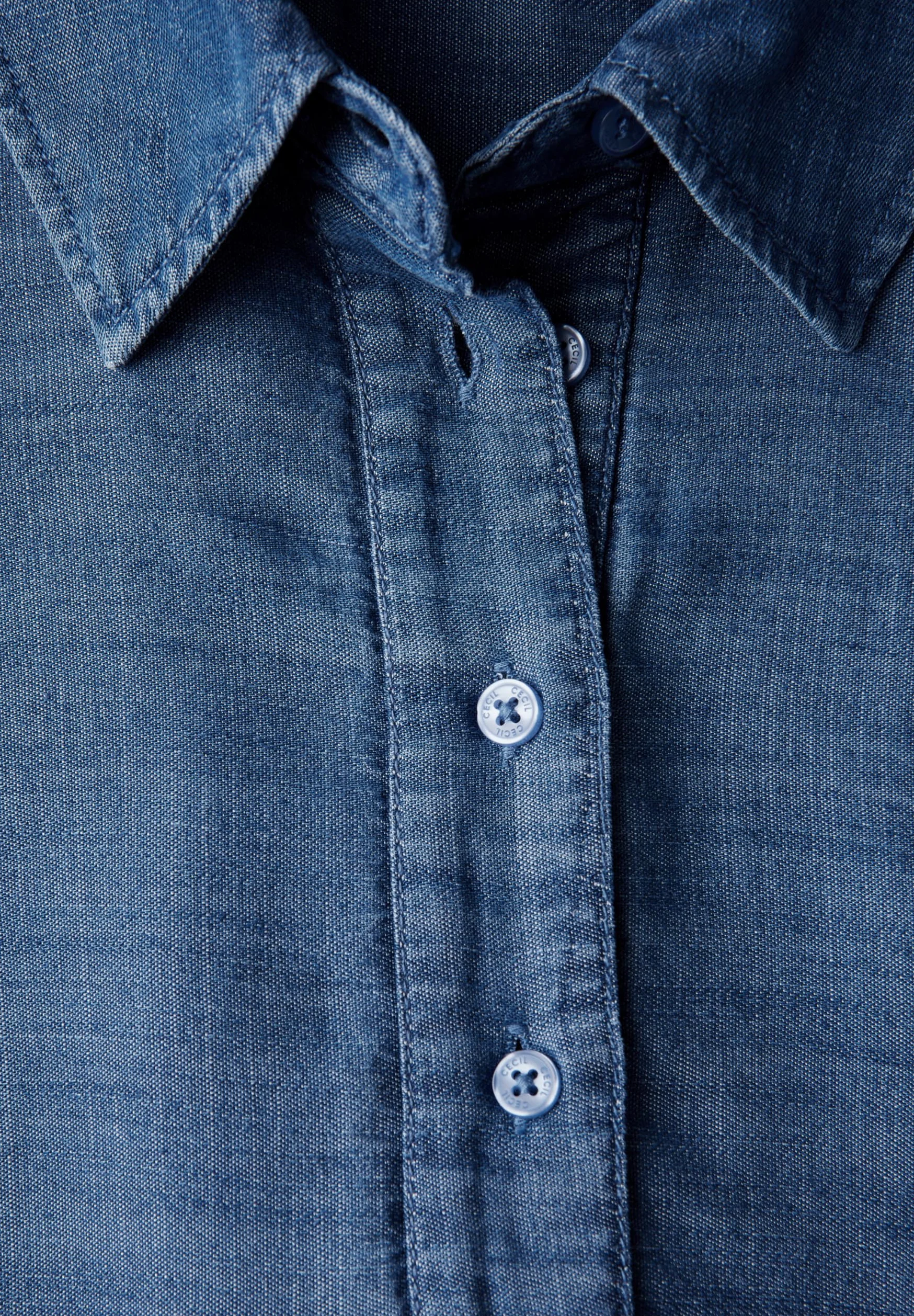 Cecil Sukienka damska, Mid Blue Wash, XL