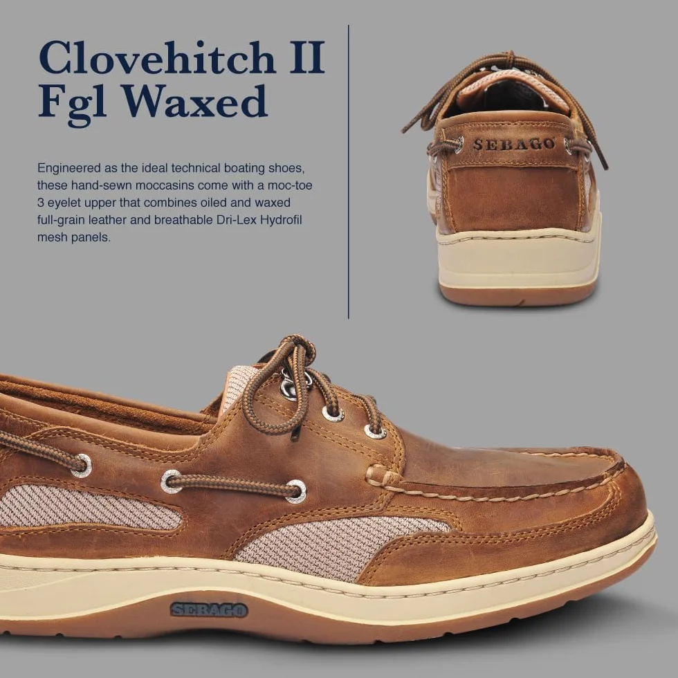 Sebago Mężczyźni Clovehitch Ii Fgl Waxedbuty do łodzi