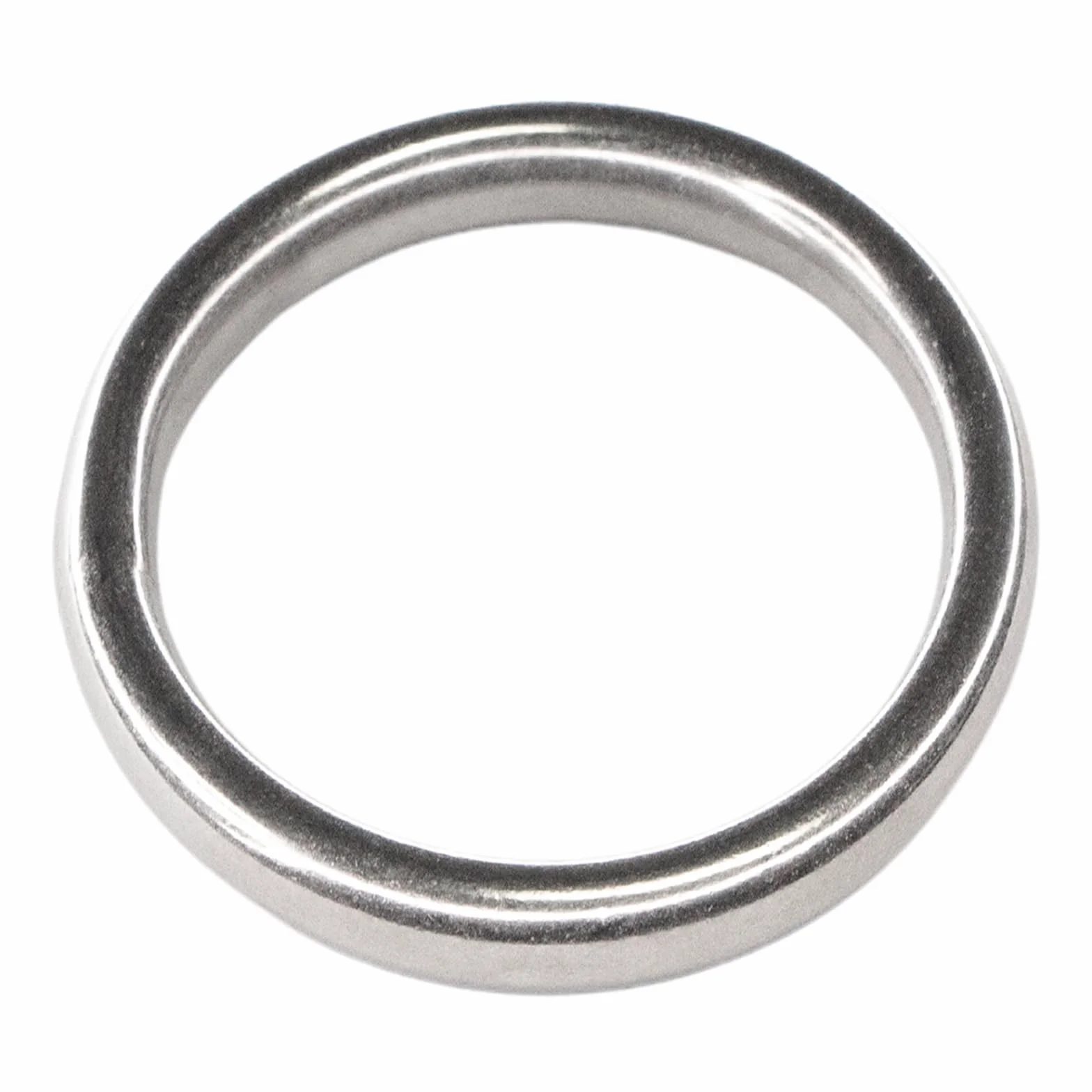 PRIOstahl Okrągłe pierścienie O-Ringi ze stali nierdzewnej - 2 sztuki Rozmiar: 4mm x 35mm - spawane, polerowane, okrągłe pierścienie odpowiednie do robótek, dekoracji, majsterkowania i sportów wodnych