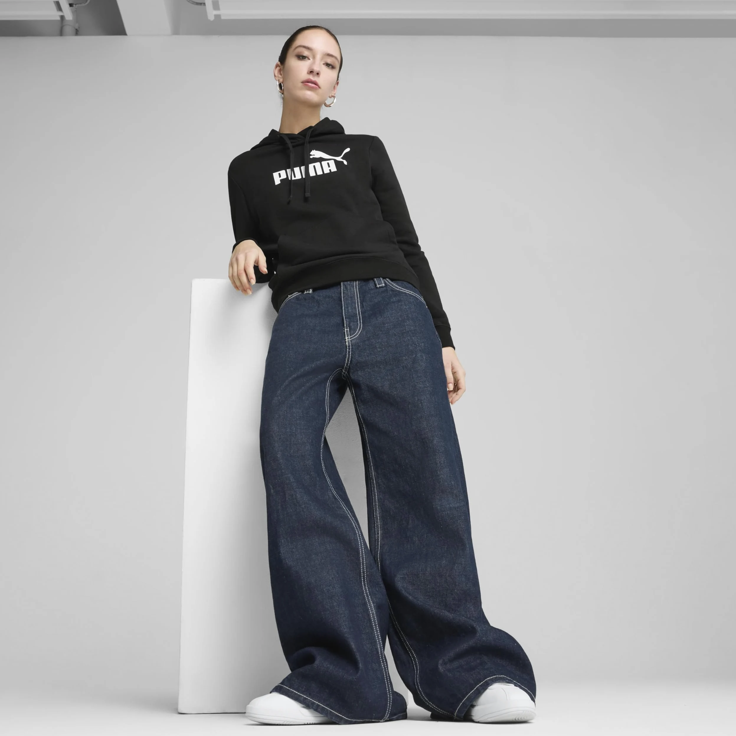 PUMA Bluza z kapturem z logo ESS nr 1 TR