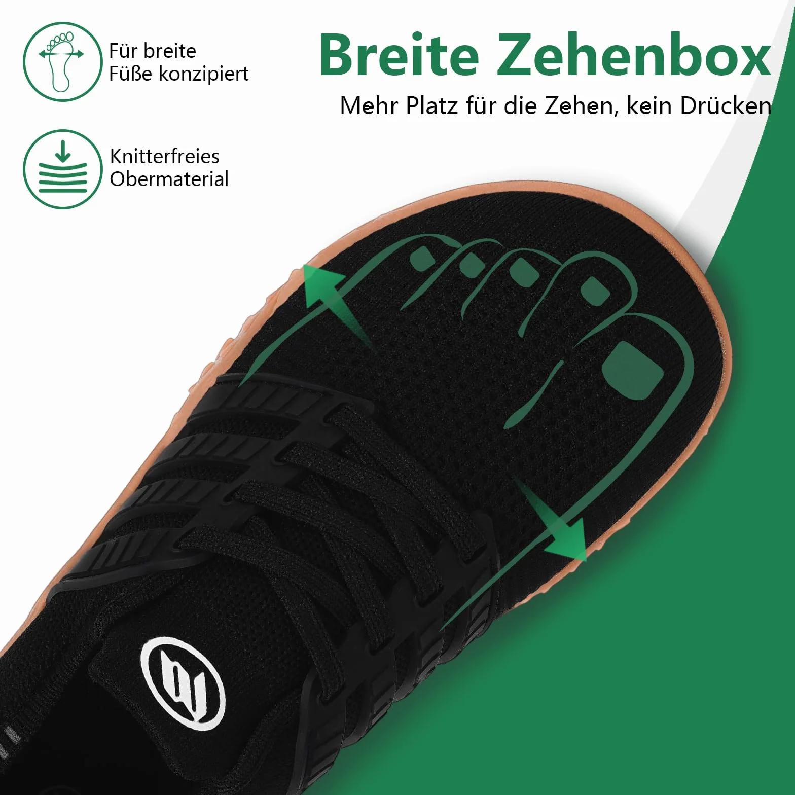 RUYI szerokie buty do chodzenia boso minimalistyczne antypoślizgowe Zero-Drop