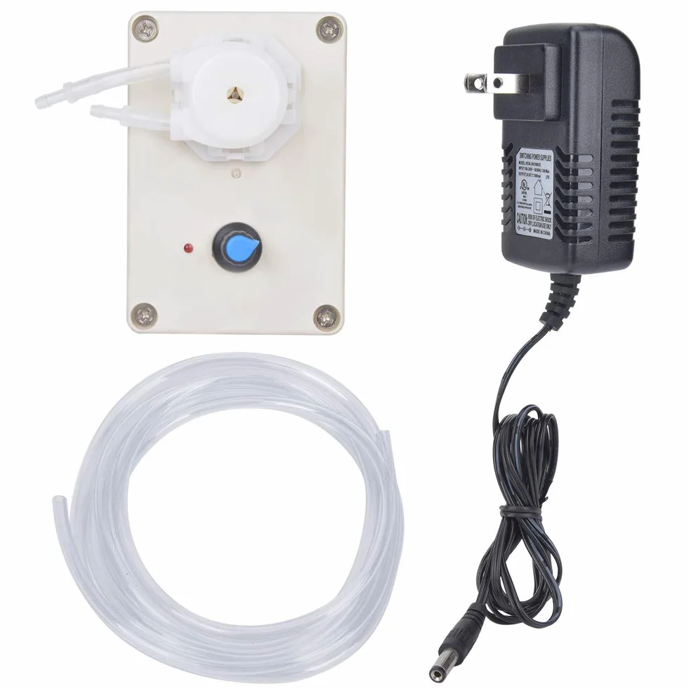 Peristaltic Liquid Pump, 50/60HZ Industrial Adjustable Flowing Dosing Pump for Lab Analytical Experimental, 1ml-250ml / min, Plug 110-240V