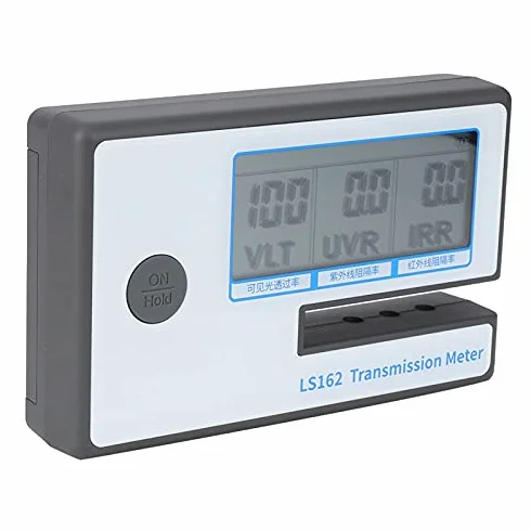 Przenośny Tester Słoneczny, LS162 Tint Solar Film Miernik Transmisji Samochodowej, Miernik Odrzucenia UV IR, Miernik Przepuszczalności światła Widzialnego 3 w 1, IR 950nm UV