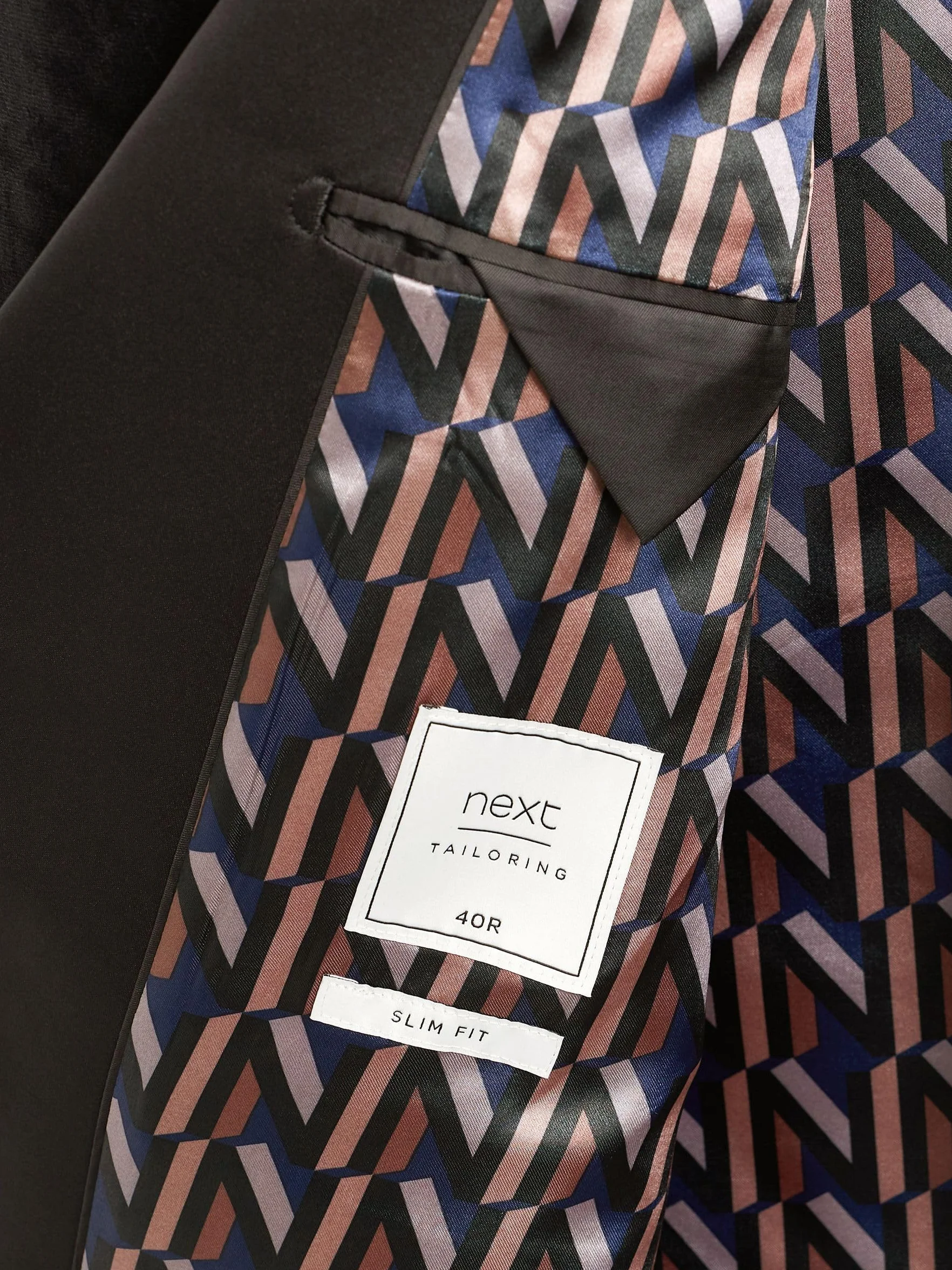 NEXT Aksamitna marynarka typu blazer o dopasowanym kroju