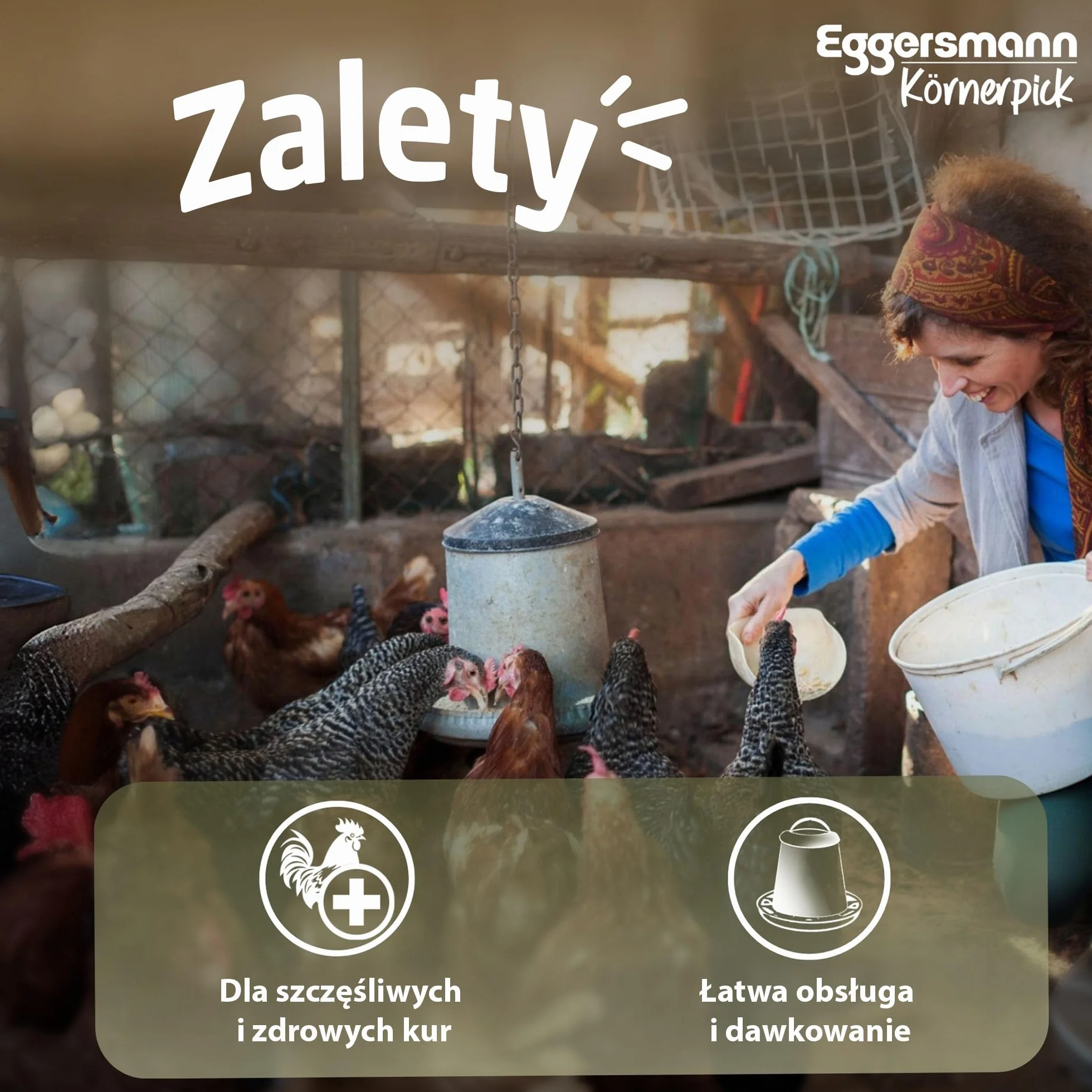 Eggersmann Körnerpick 5 kg karmy dla kur, mieszanka mąki oregano, mączka niosąca o naturalnej sile z oregano, mączka niosąca premium dla kur, gęsi i kaczek (5,00 kg (1 opakowanie))