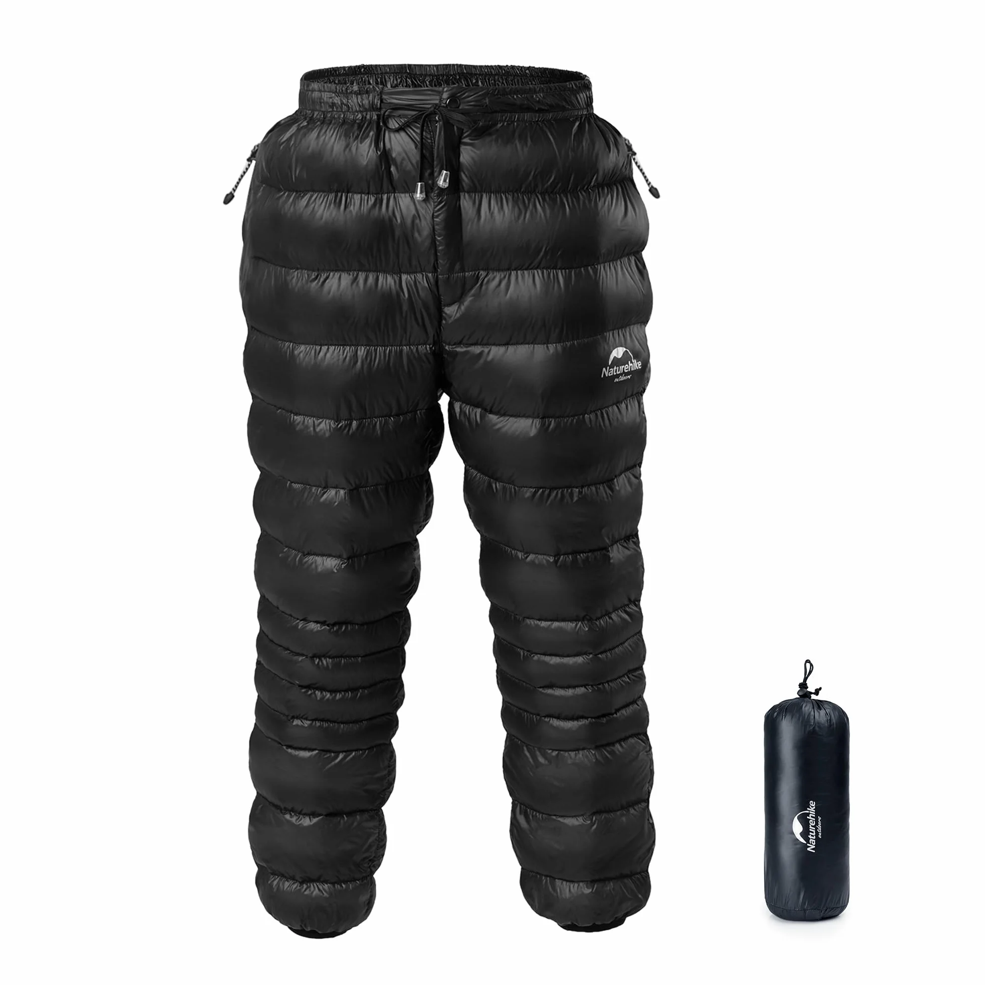 Naturehike Spodnie Zimowe Męskie Ciepłe Ultralekkie Damskie Spodnie śniegowe z Bocznymi Kieszeniami Outdoor/Camping Wodoodporne Spodnie Puchowe z Kaczki