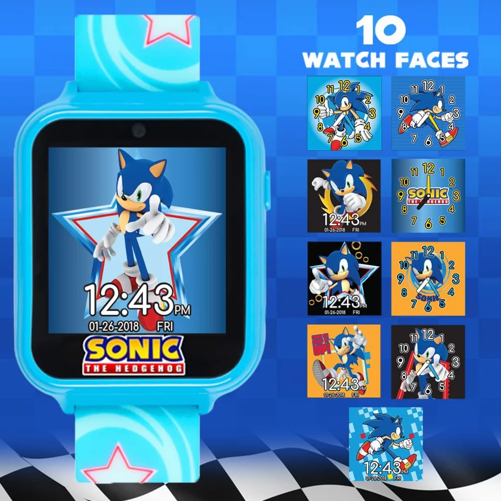 Sonic The Hedgehog Inteligentny zegarek dla dzieci, sterowanie głosem SNC4055AZ