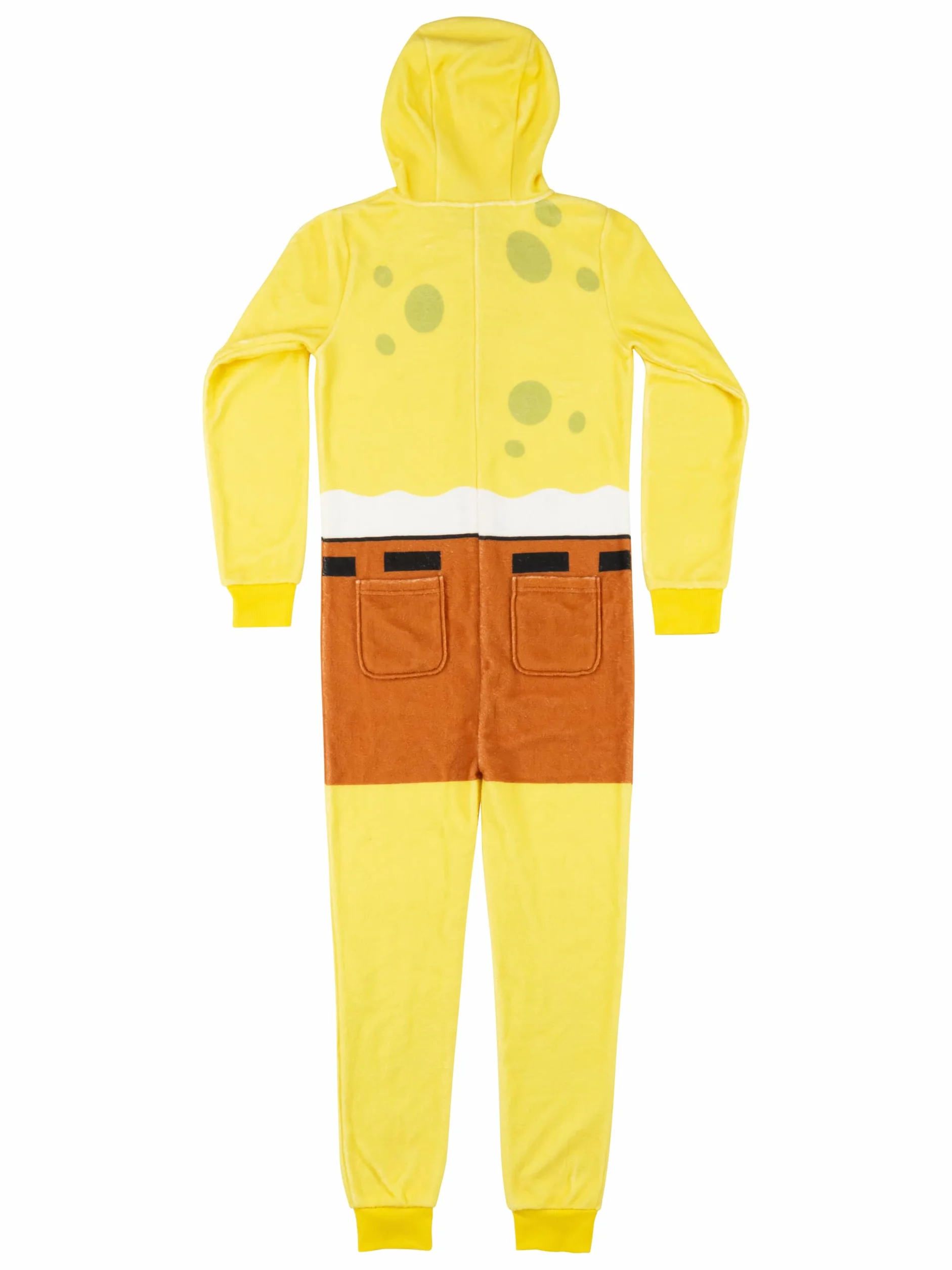 Spongebob kombinezon z kapturem dla dziewcząt i chłopców, jednoczęściowy, uniseks, żółty