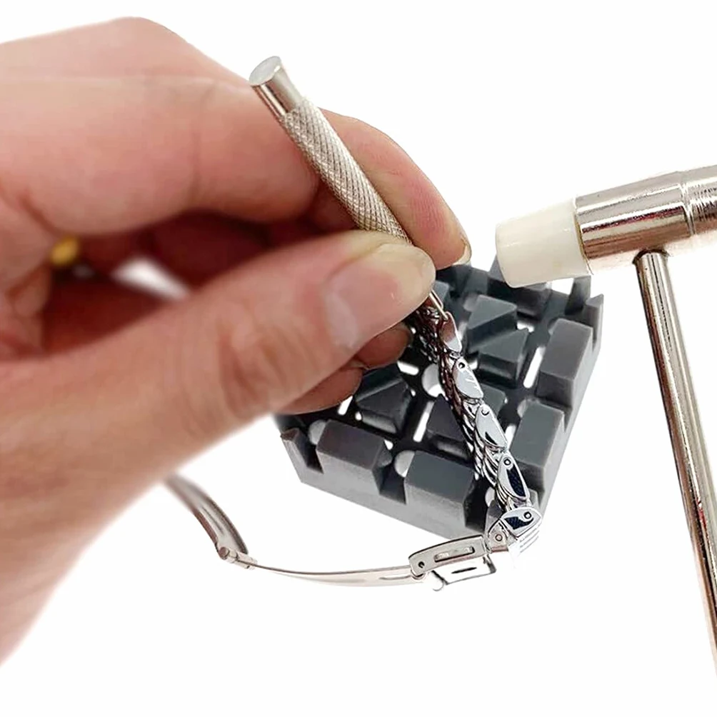11x Pro Watch Repair Tools Regulowany ściągacz ogniw Młotek Sprężyny Pręty Narzędzie Naprawa