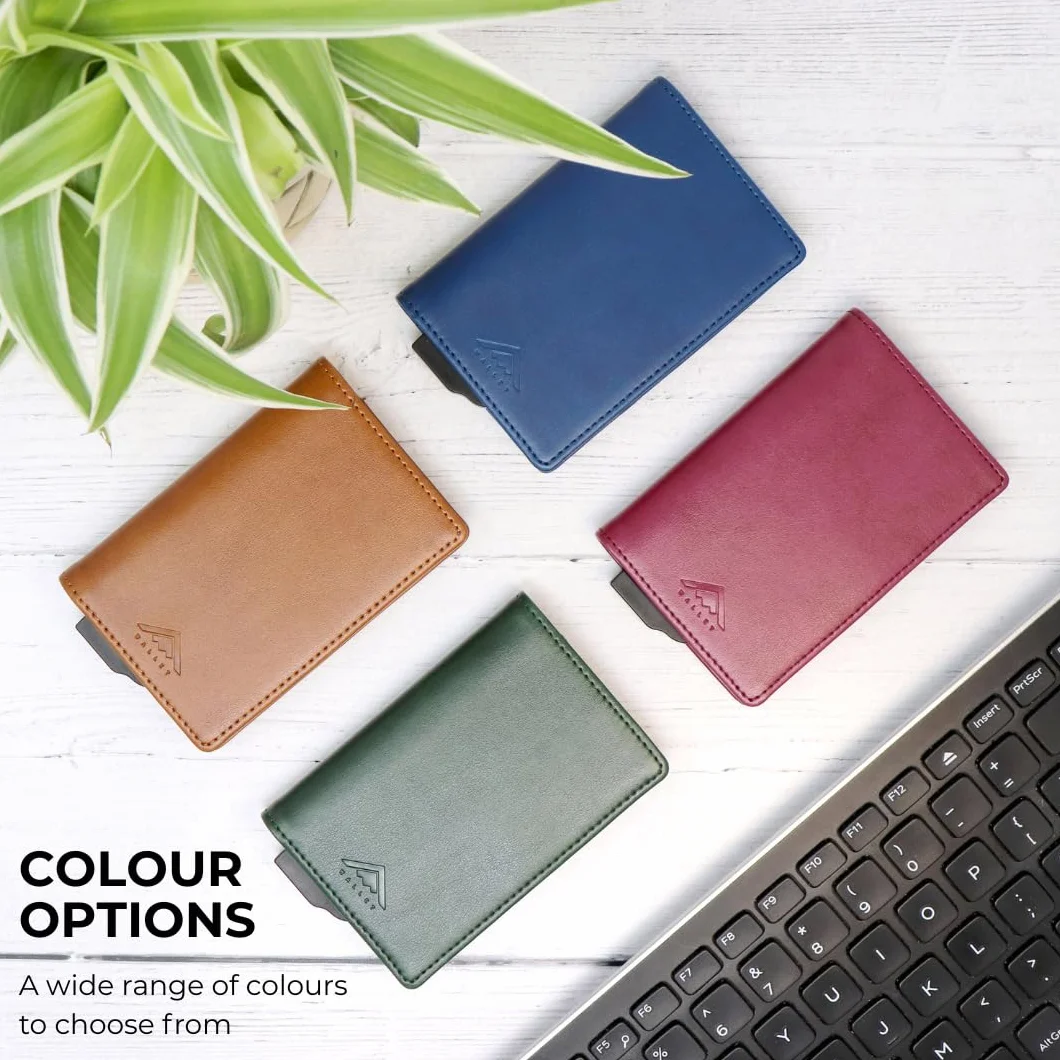 Stealth Wallet RFID Card Wallet Minimalist Pop Up Slim Metal Credit Card Holder Contactless Protection