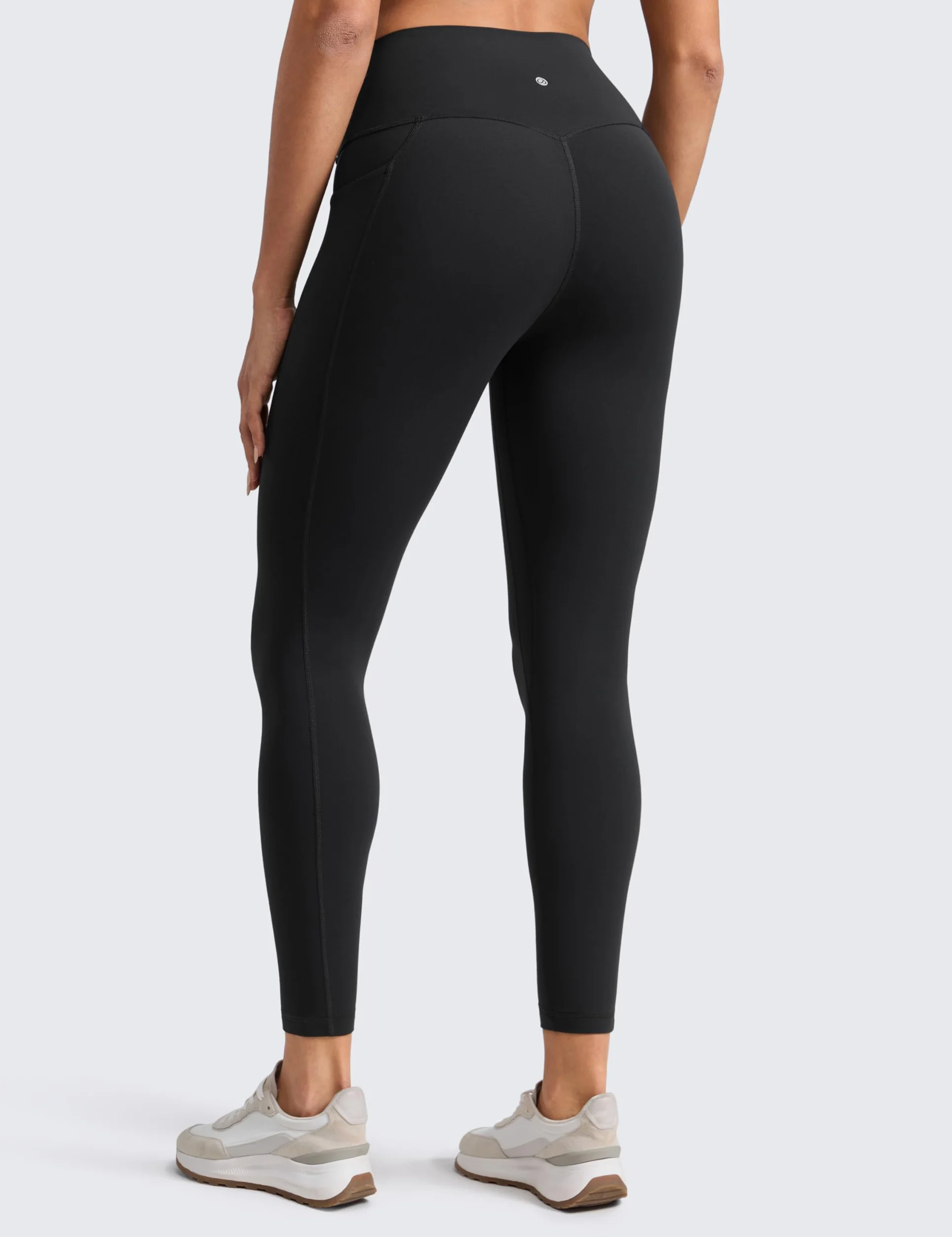 CRZ YOGA Damskie legginsy do ćwiczeń Butterlift z wysokim stanem i kieszeniami bocznymi, 25 cali – spodnie do jogi Pilates Athletic Gym Butter Soft