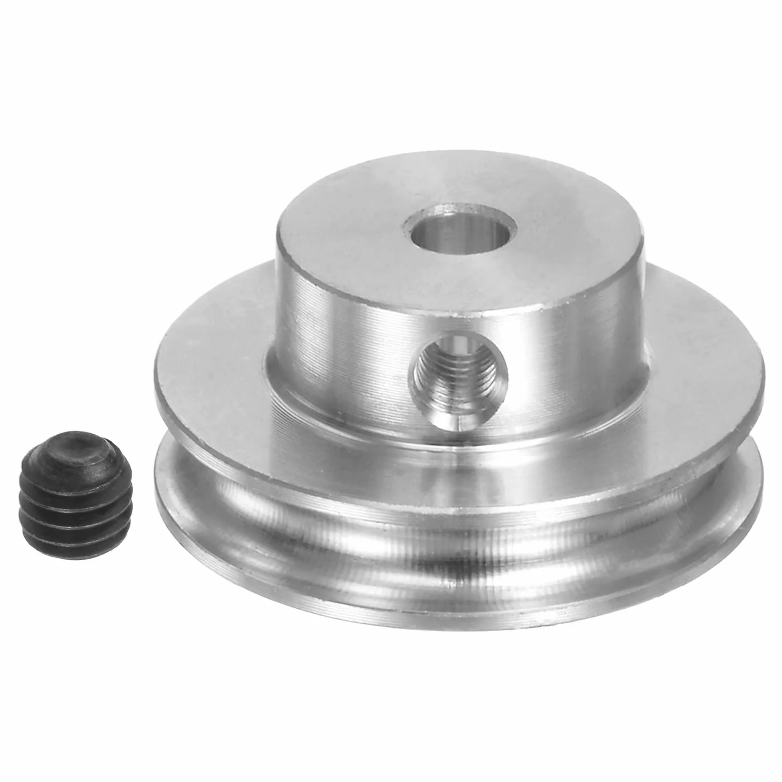 QUARKZMAN 3,17 mm koło pasowe V ID i 20 mm OD Pojedyncze gniazdo ze stopu aluminium do okrągłego paska PU 3 mm wał silnika maszyny wiertniczej