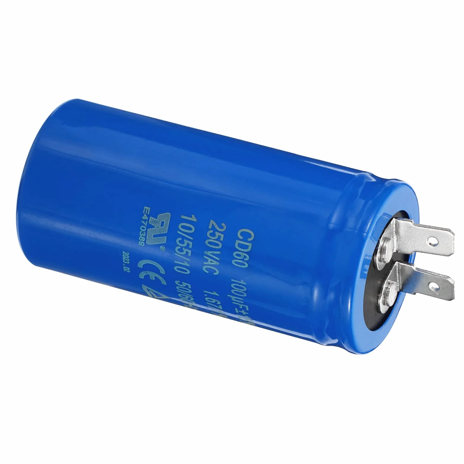 PATIKIL Kondensator CD60, 100uF/MFD 250VAC 15% tolerancja 50/60Hz kondensator rozruchowy silnika do silnika sprężarki powietrza uruchamia pracę
