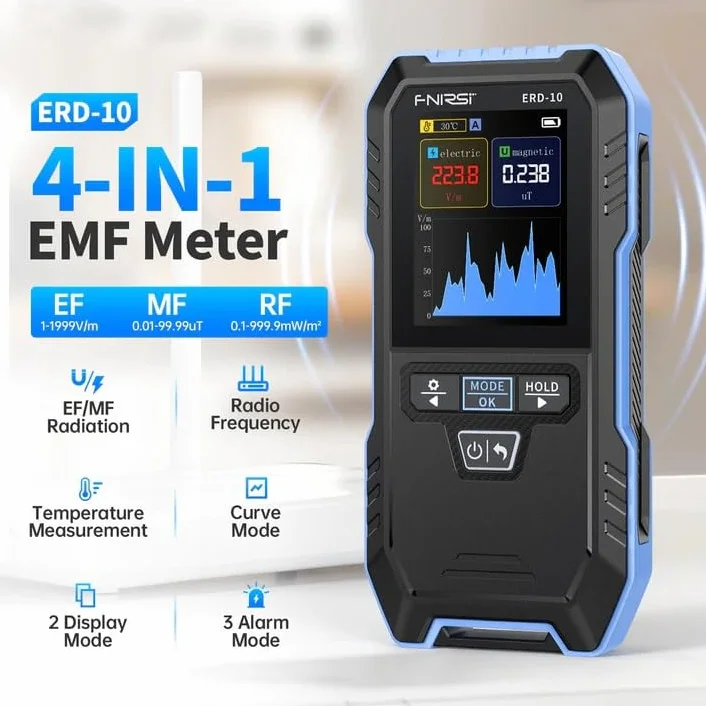 FNIRSI ERD-10 detektor promieniowania elektromagnetycznego