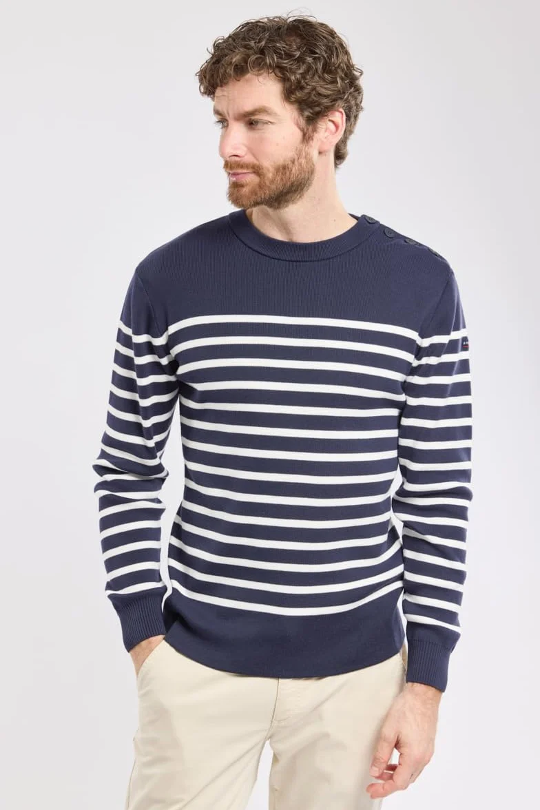 Armor Lux Męski sweter Pull Marin Groix Homme