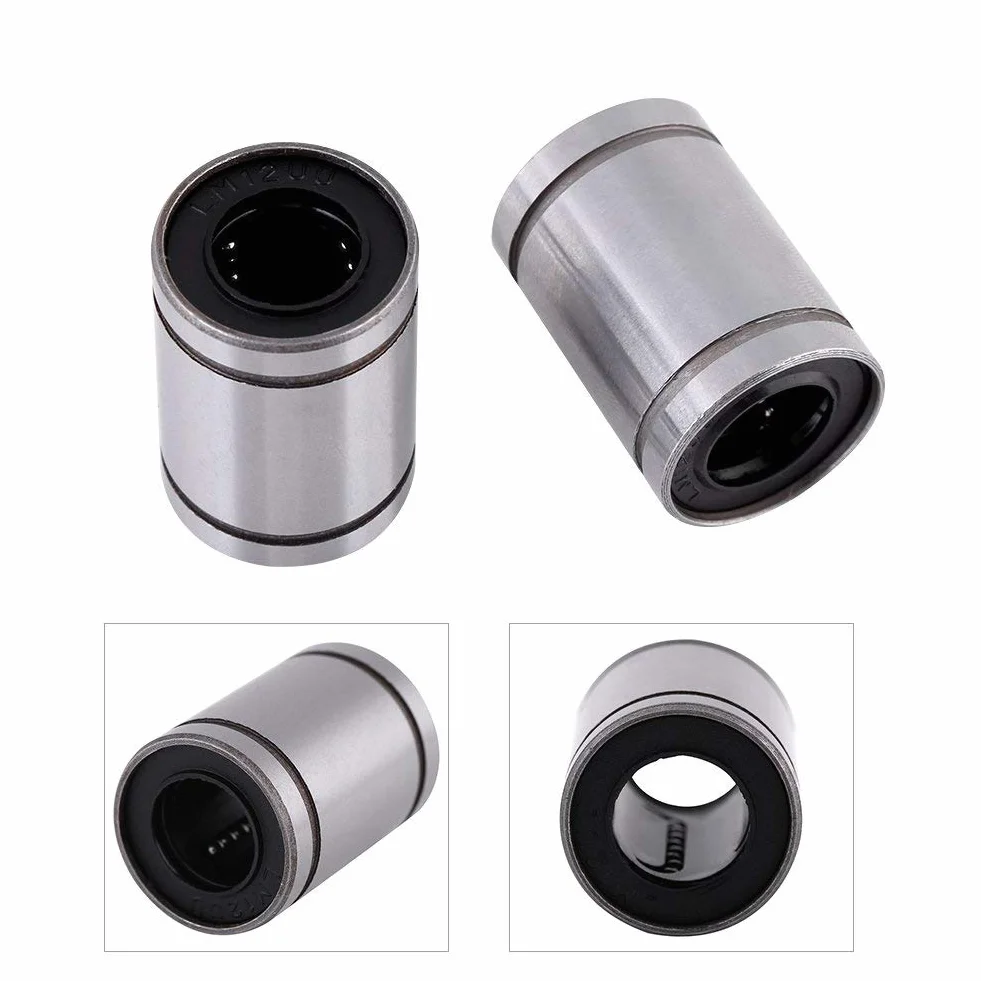 Linear Motion Bearing, Liniowe Łożysko Ślizgowe LM12UU, 10 Sztuk, 12 mm Liniowe Łożysko Kulkowe do Drukarki 3D, CNC i Innych Zastosowań
