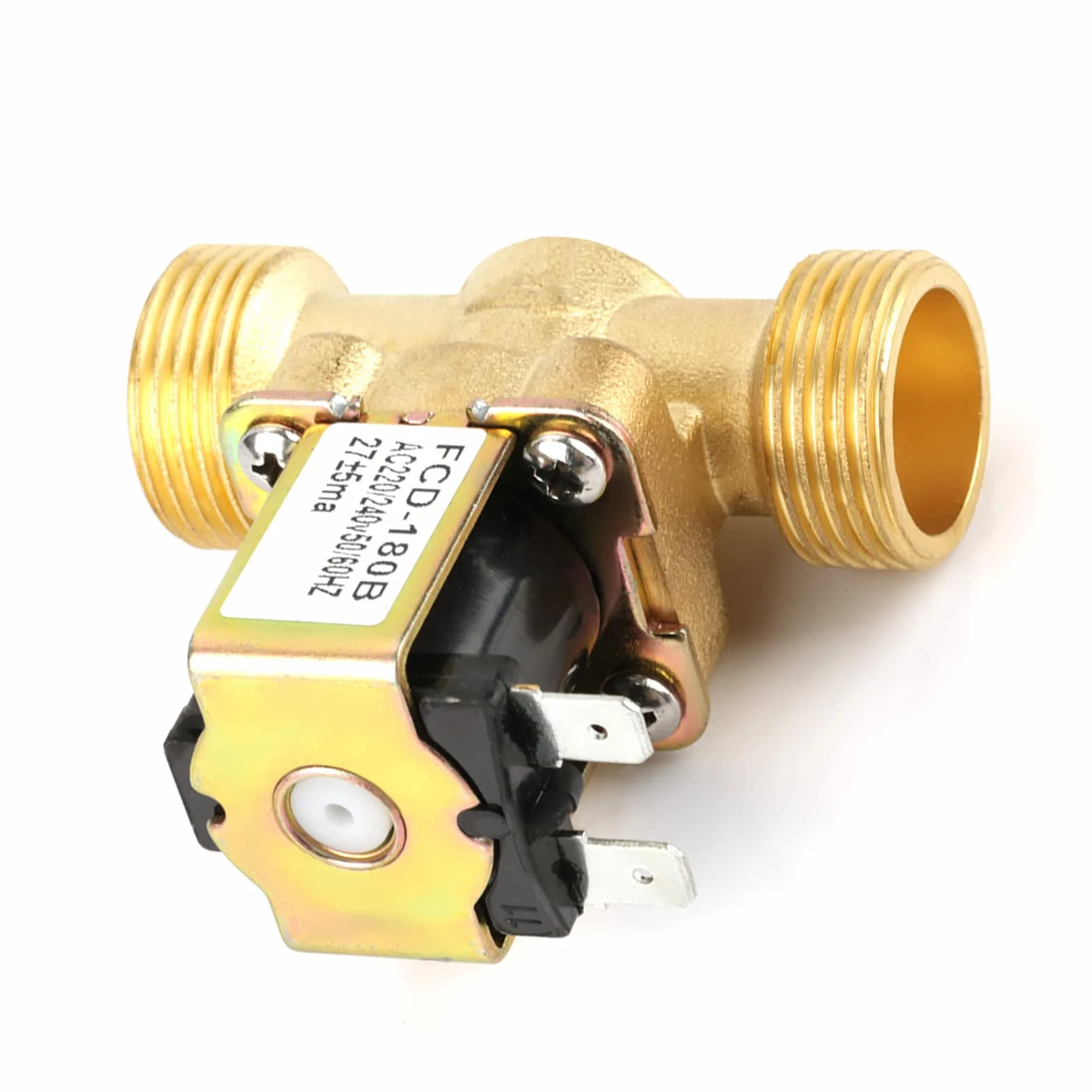 Elektryczny Zawór Wodny Zawór Elektryczny Zawór Zigbee, G3/4 2-drożny Wlot Wody, N/C, Normalnie Zamknięte Ciśnienie, Elektryczny Zawór Elektromagnetyczny, AC 220 V, FCD-180B