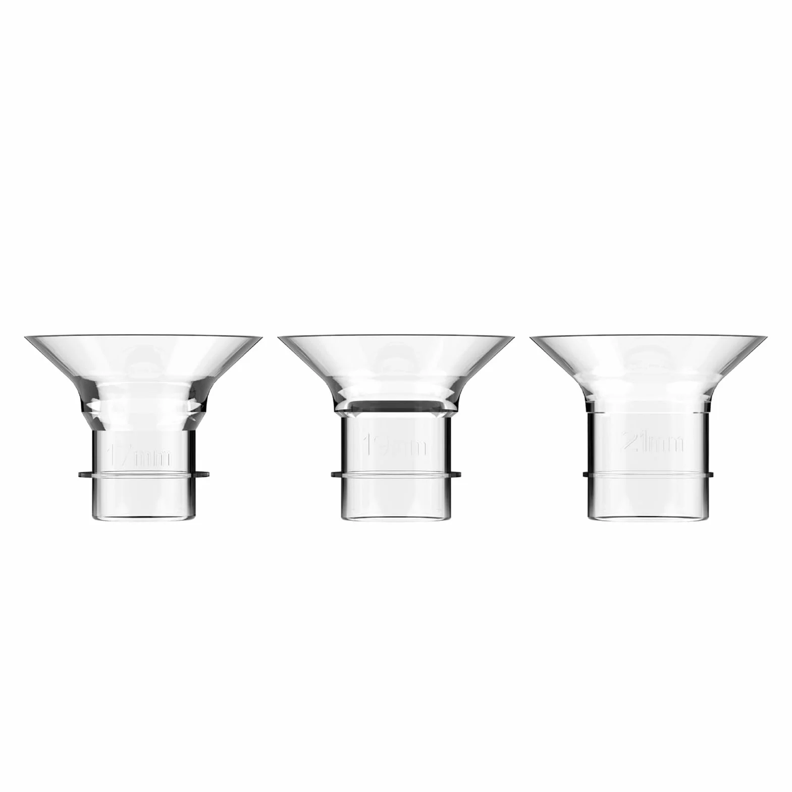 Generic Wkładki Kołnierzowe Odciągacza Mleka Praktyczny Zamiennik dla Wi Laktatorów 21 Mm dla Wygodnego Karmienia piersią (17 mm i 19 mm i 21 mm)