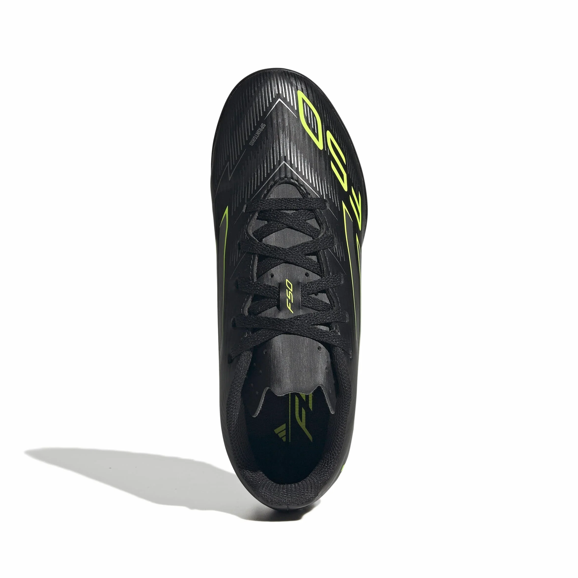 adidas F50 CLUB Turf Football Boots Kids, core black/iron met./lucid lemon, 36 2/3 EU