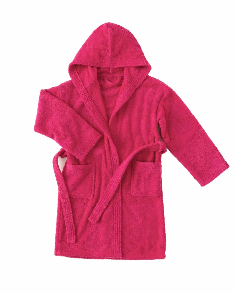 Top Towel - Komfort - Szlafrok dziewczęcy - Szlafrok chłopięcy - 100% bawełna - frotte 450 grms. 14-16 lat, różowy