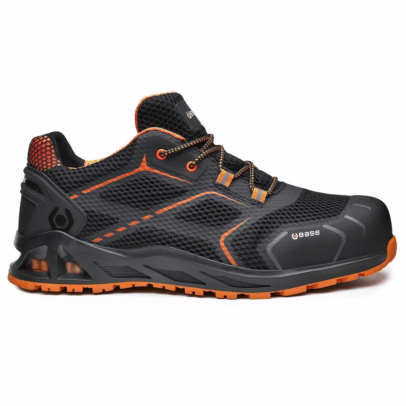 BASE Protection 1 buty ochronne, czarne i pomarańczowe, 44