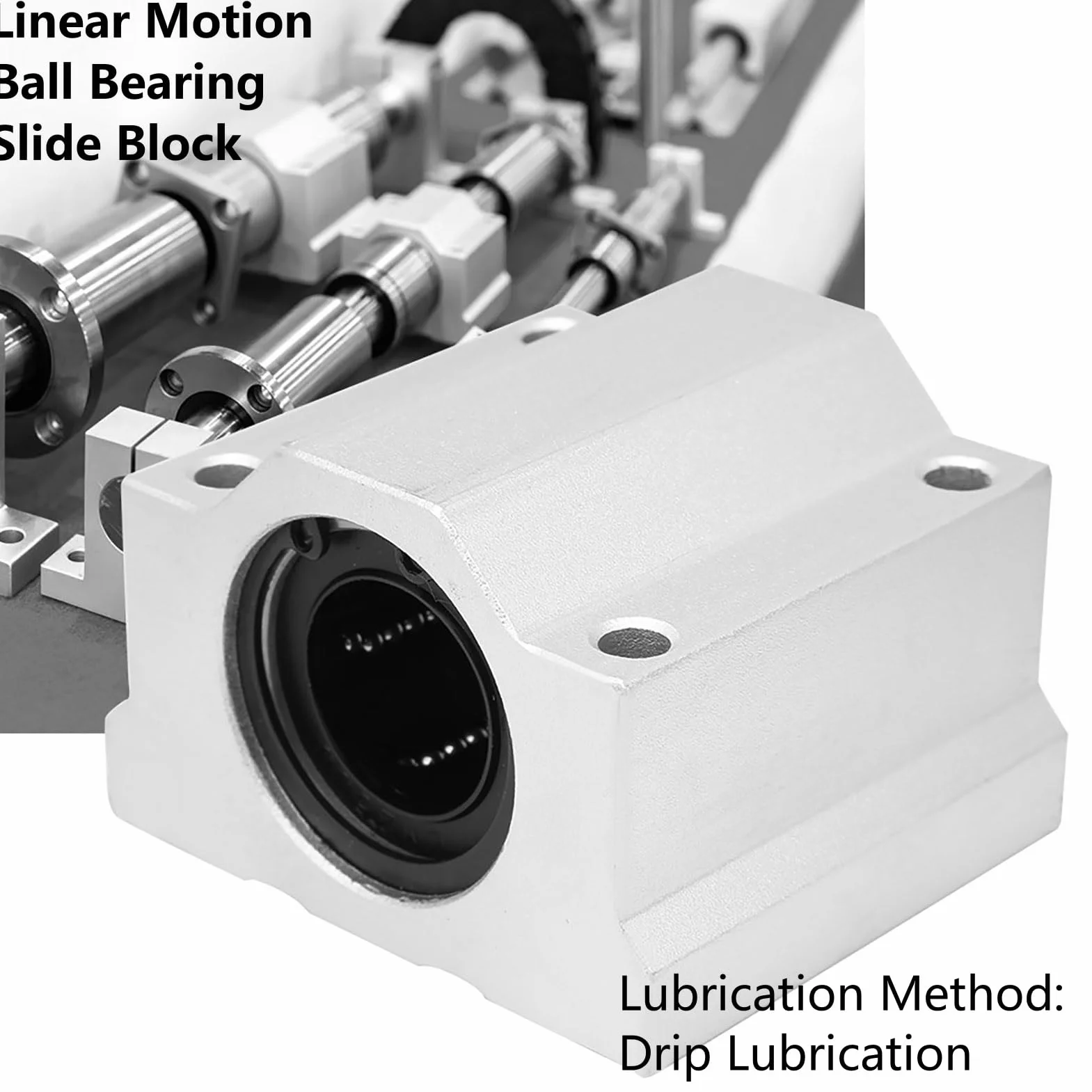 25mm Liniowy Blok Przesuwny i Suwak Liniowy z Liniowym Łożyskiem Kulkowym Aluminium CNC z Anodizacją Powierzchniową