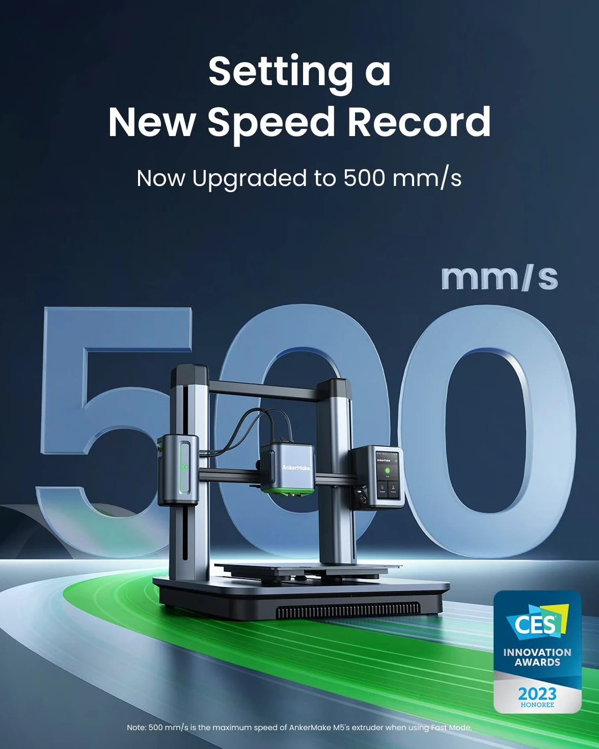 AnkerMake M5 Drukarka 3D 500 mm/s szybka drukarka 3D z automatycznym poziomowaniem
