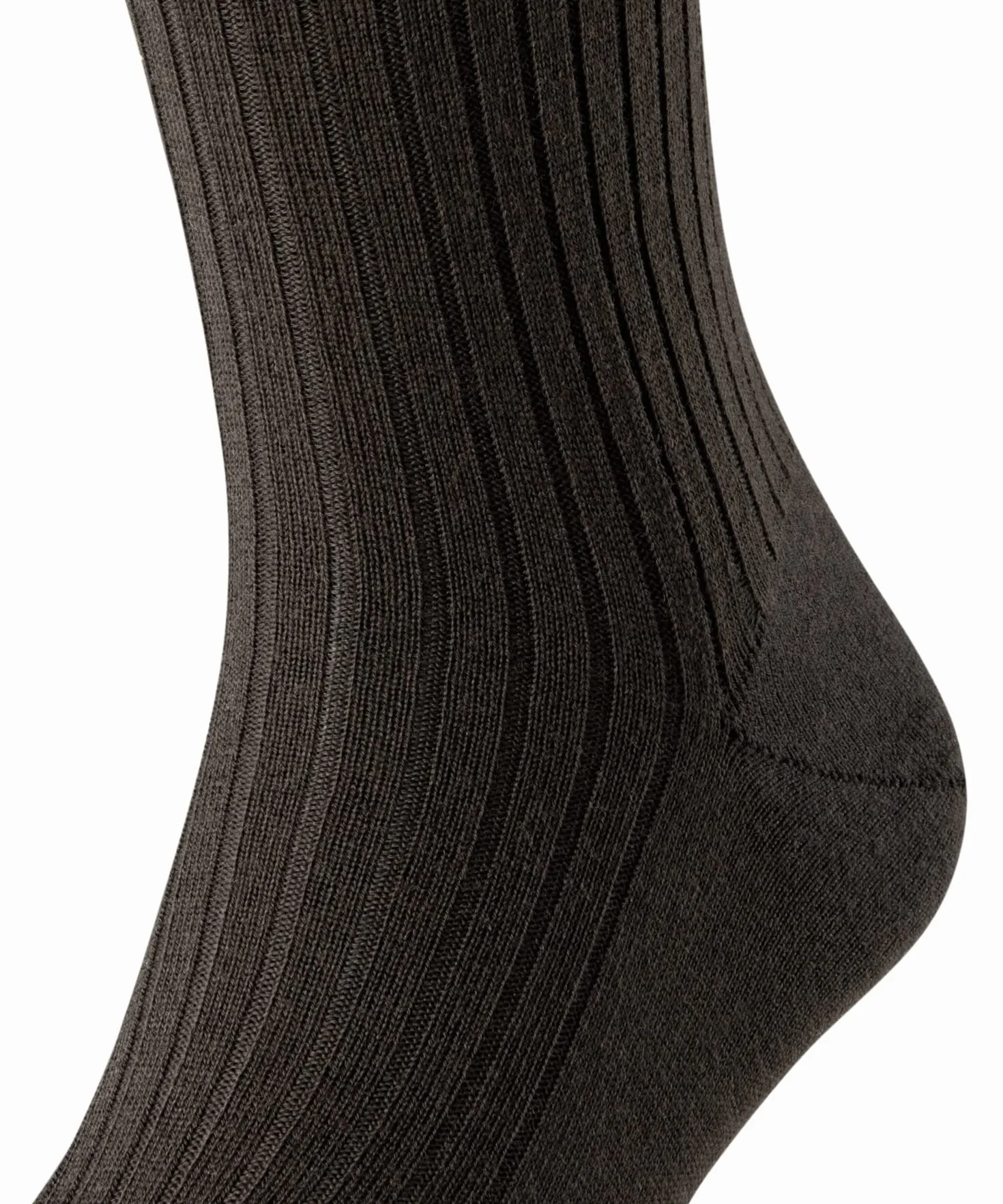 FALKE Mężczyźni Podkolanówki Bristol Pure M Kh Wełna długie jednokolorowe 1 Para, Brązowy Brown 5930, 45-46