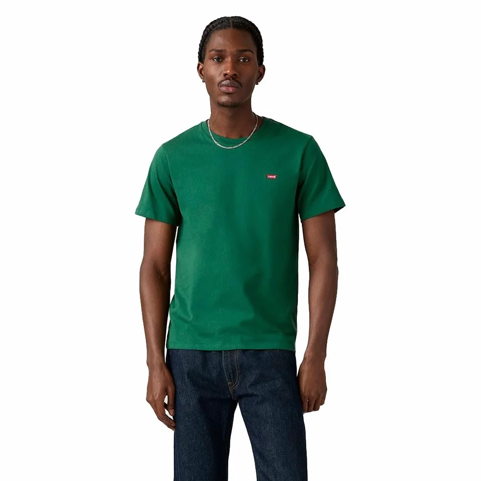 Levi's Męski t-shirt Ss Original Hm Tee, ciemnozielony, M