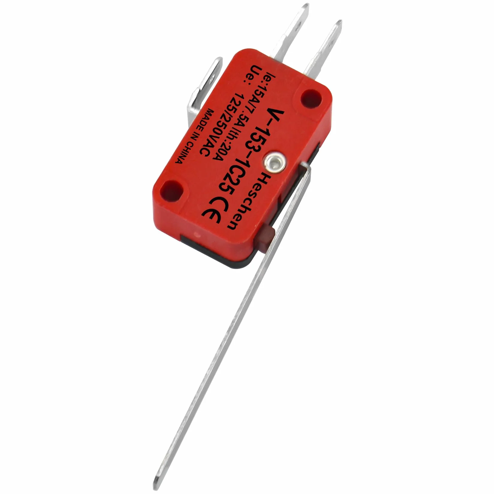 Heschen Micro Switch V-153-1C25 SPDT długa dźwignia zawiasowa 20 A 250 V AC 2 sztuki