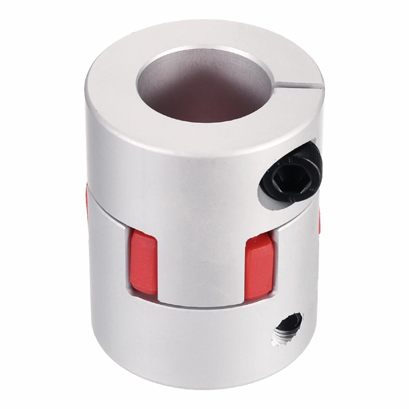 QUARKZMAN Aluminiowe sprzęgło wału 20 mm do 21 mm, elastyczne złącze Spider dł. 50 mm x śr. 40 mm, złącze szczękowe, złącze wału do drukarki 3D, dekoder DIY, frezarki CNC