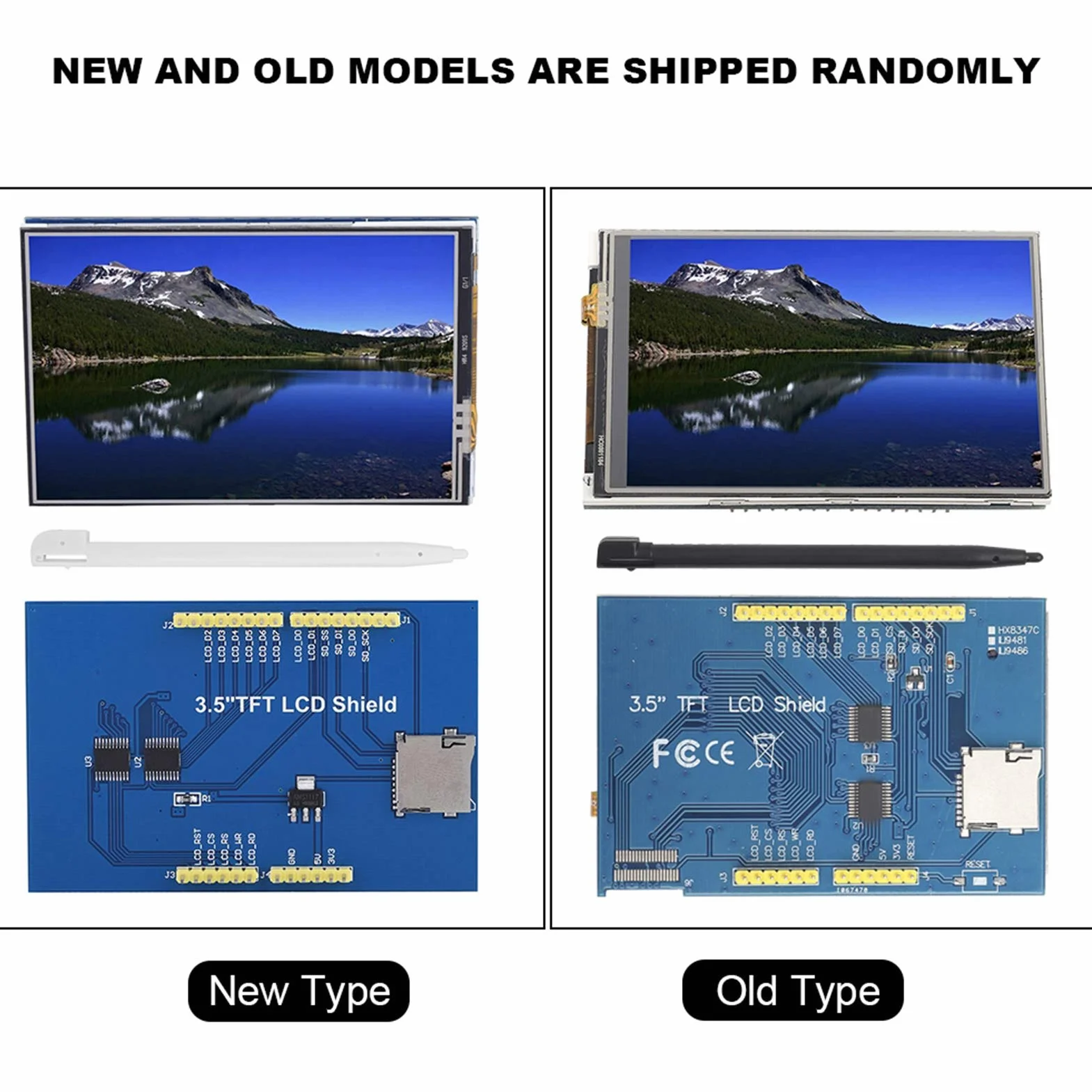 Wyświetlacz LCD 3,5 Cala moduł Ekranu LCD 480x320, z Gniazdem Karty Pamięci i Obwodem Flash SPI (z dotykiem)