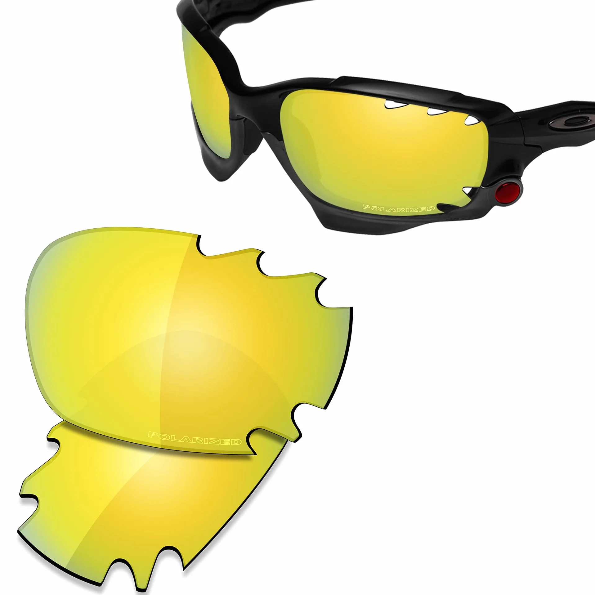 Saucer Najwyższej jakości soczewki zamienne do okularów przeciwsłonecznych Oakley Jawbone Vented Racing Jacket