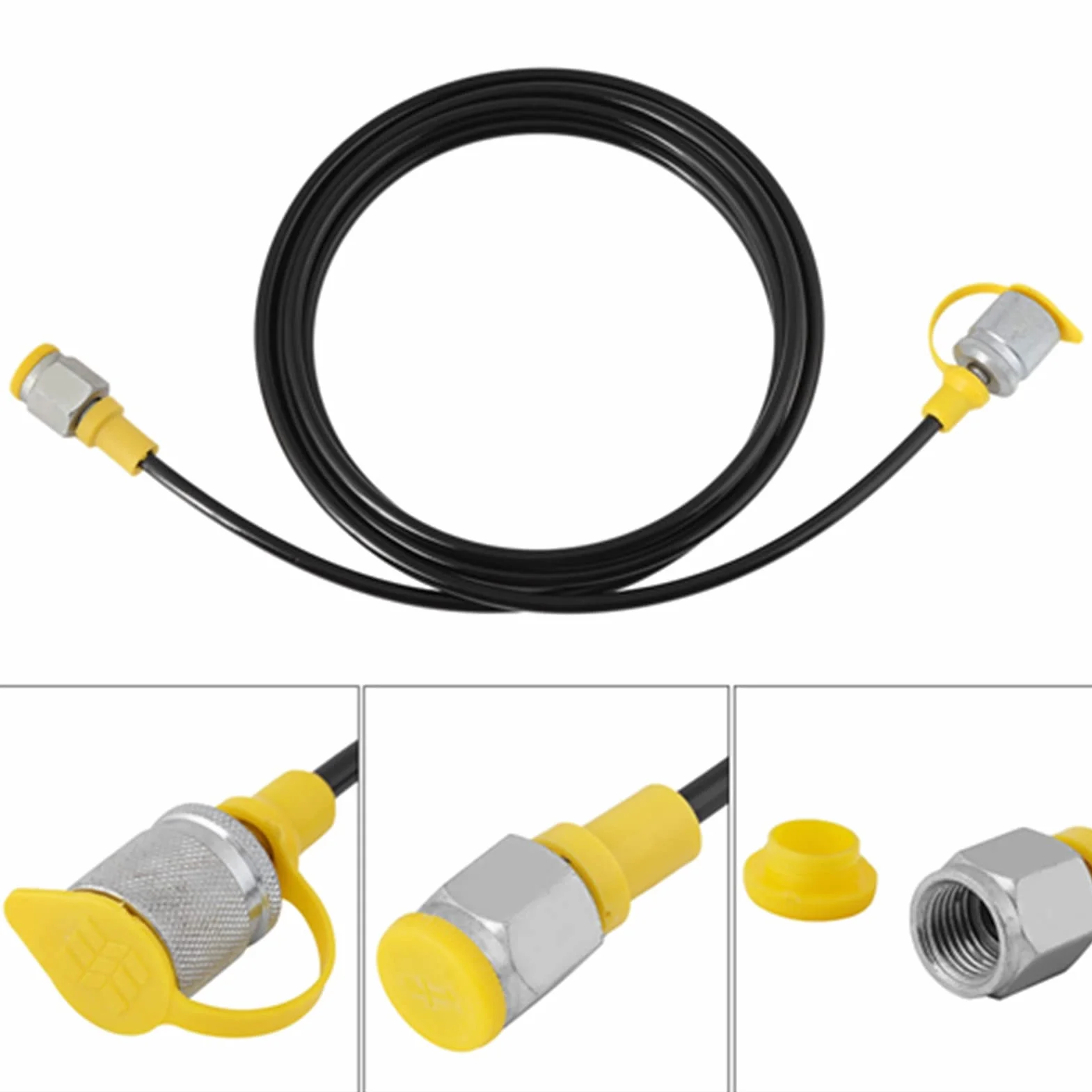 Wąż hydrauliczny do testowania ciśnienia hydraulicznego, wąż pomiarowy, przyłącze testowe 1/4 Npt, 1 sztuka wąż hydrauliczny do testowania ciśnienia 2,0 m/6 stóp