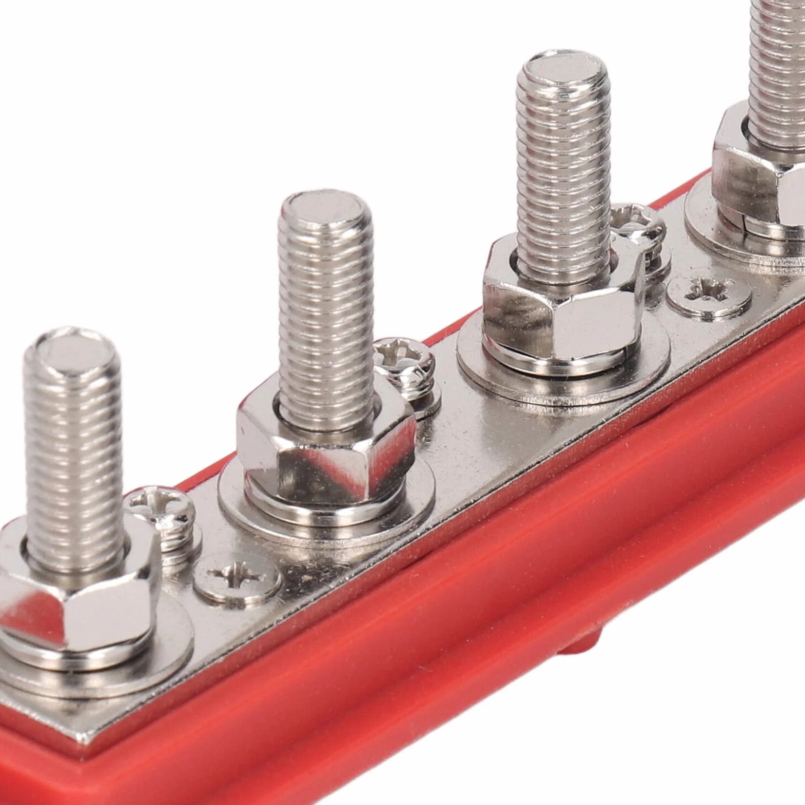 Blok Zacisków Szynowych M8 Heavy Duty 4 Terminal Blok Dystrybucji Zasilania DC48V 250A 2 szt. Konstrukcja Modułu Szyna Zbiorcza Box