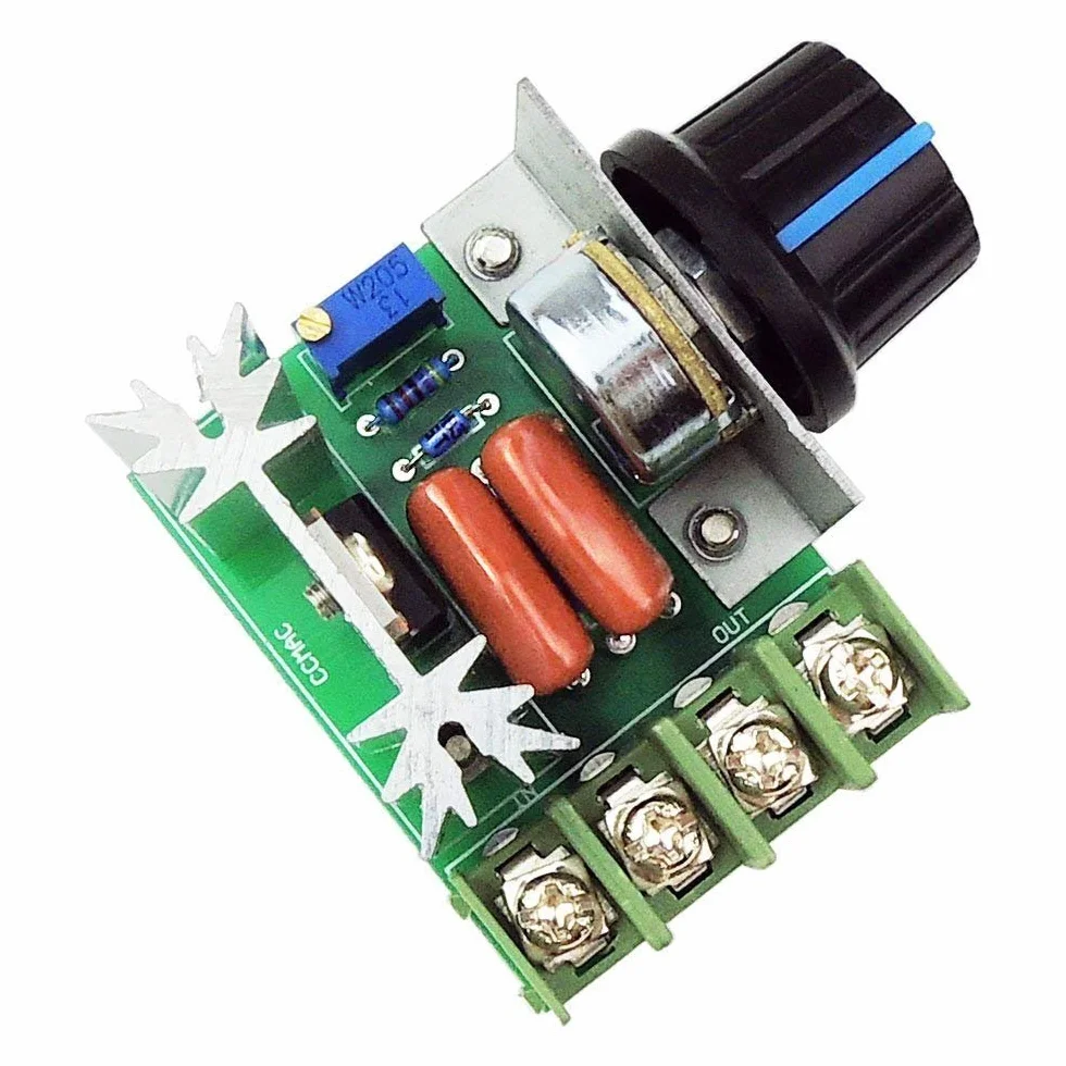 DollaTek 25 A PWM AC regulator pr?dko?ci obrotowej silnika 2000 W, regulowany regulator napi?cia 50-220 V