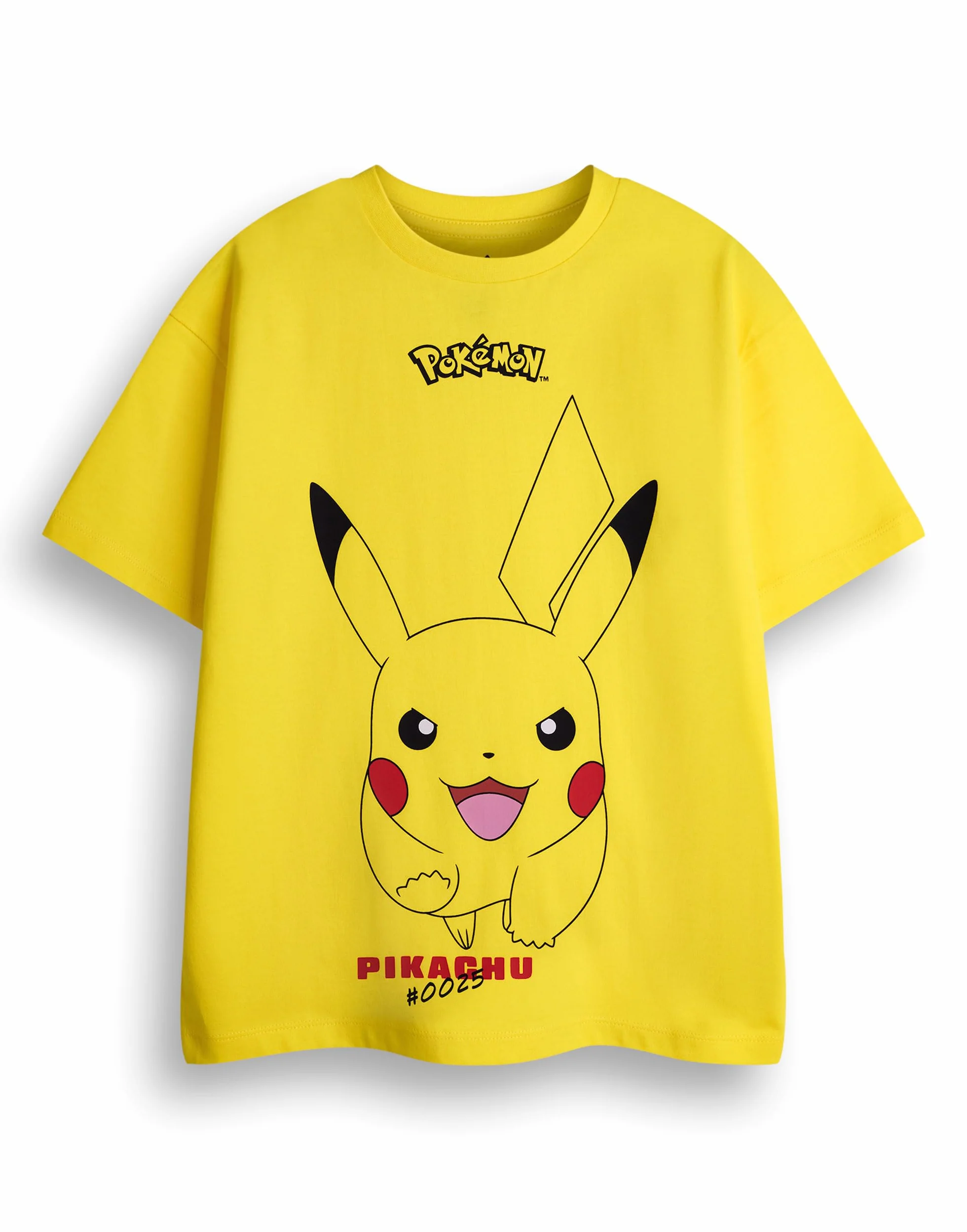 Pokemon chłopięcy t-shirt 3-pak, żółty, pomarańczowy i fioletowy, z krótkim rękawem, grafika, Pikachu Glurak Gengar, zestaw odzieży dla graczy, do gier z serialem telewizyjnym, produkt na prezent