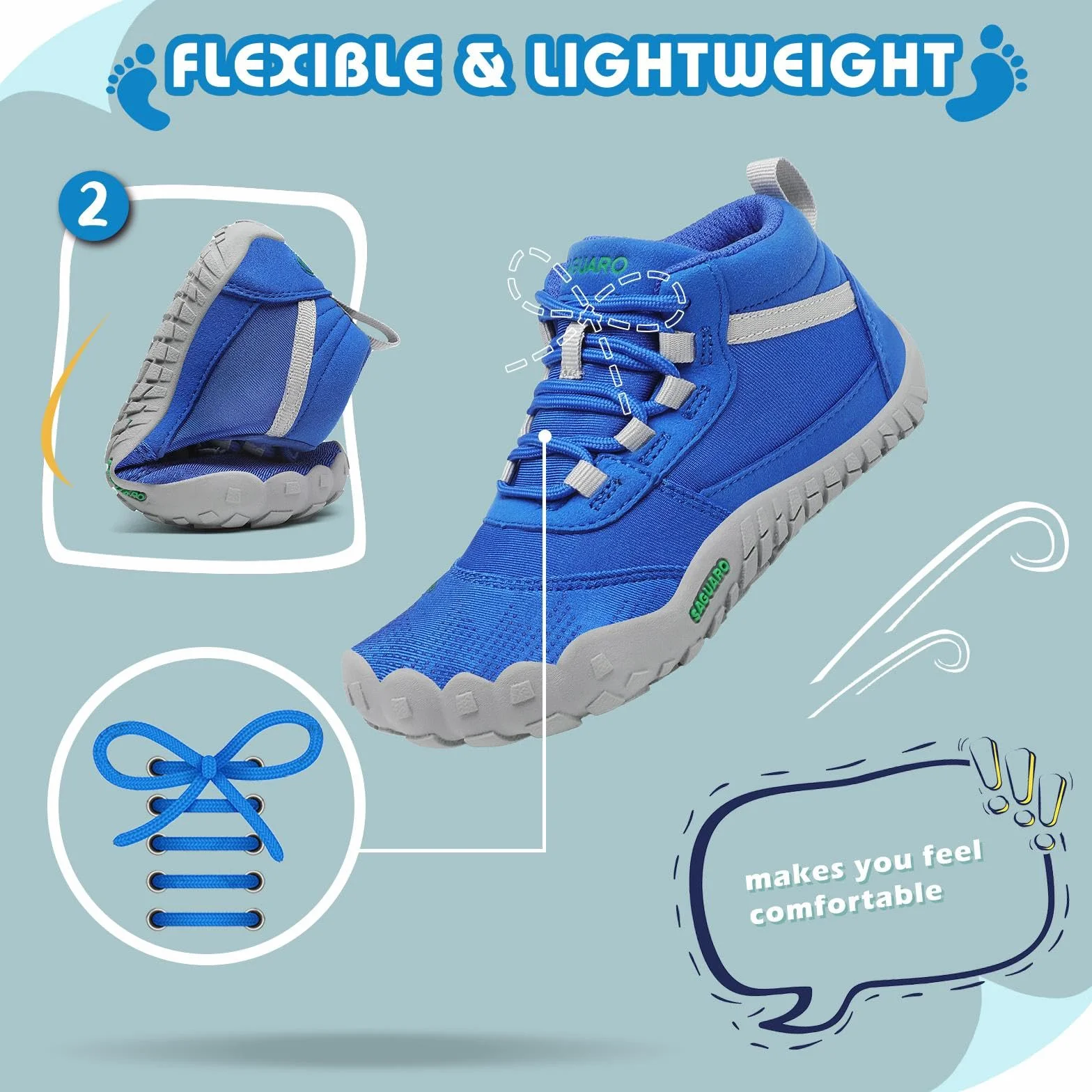 Saguaro dziecięce buty do chodzenia boso, lekkie buty trekkingowe, dla dziewcząt, outdoorowe buty do fitnessu