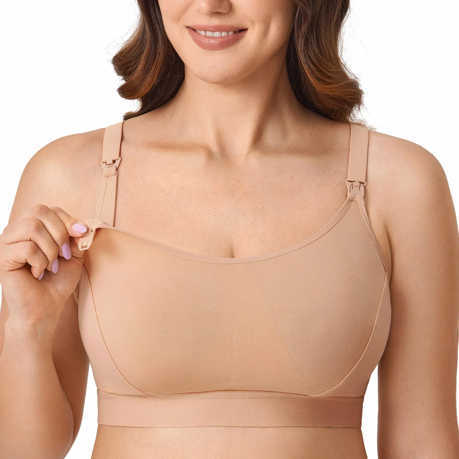 Gratlin Ladies Support Sports Nursing Bra Large Breasts Bawełniane biustonosze ciążowe Racerback