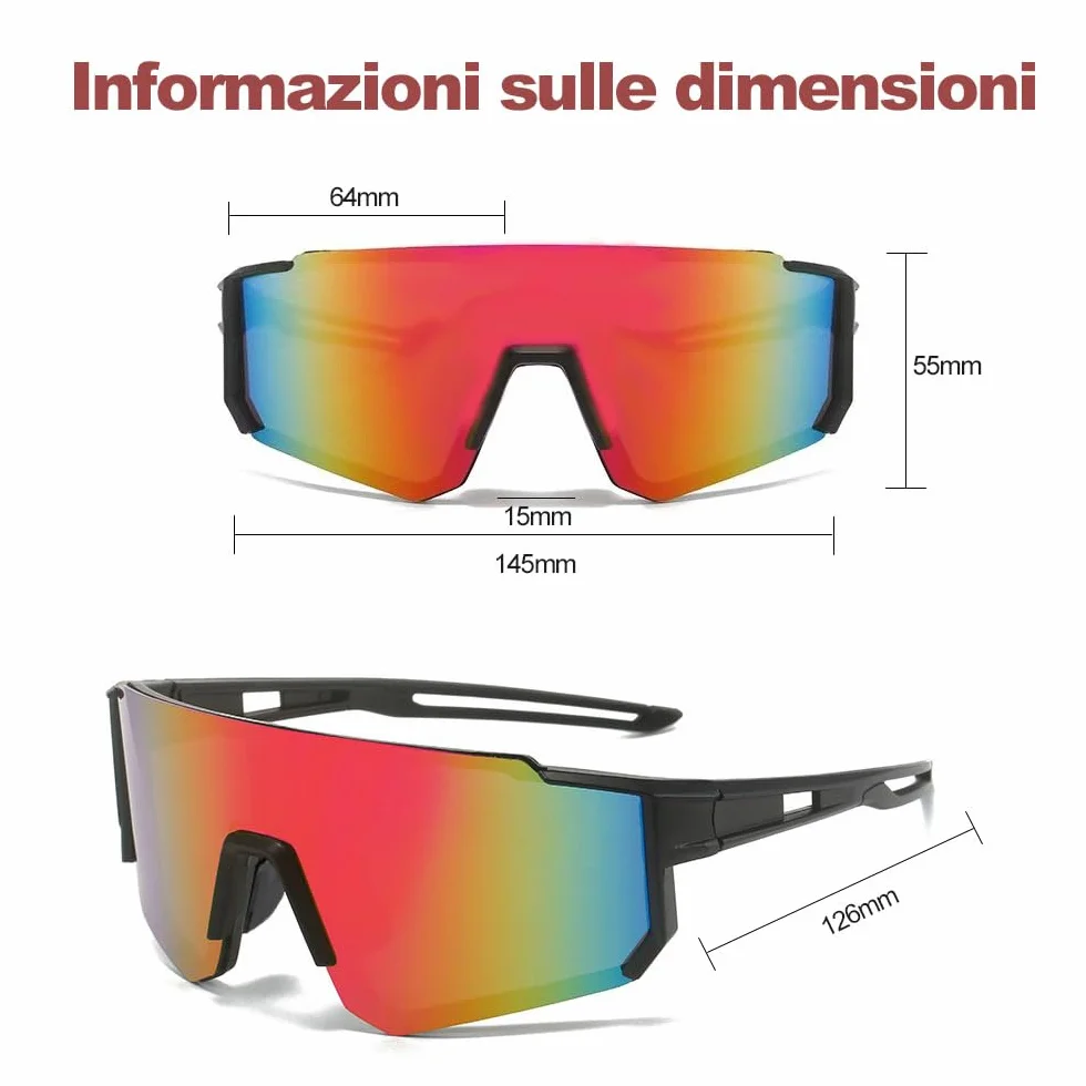 2 szt. spolaryzowane okulary rowerowe, sportowe okulary przeciwsłoneczne, męskie i damskie spolaryzowane okulary rowerowe, odpowiednie do jazdy na rowerze, biegania, wspinaczki górskiej