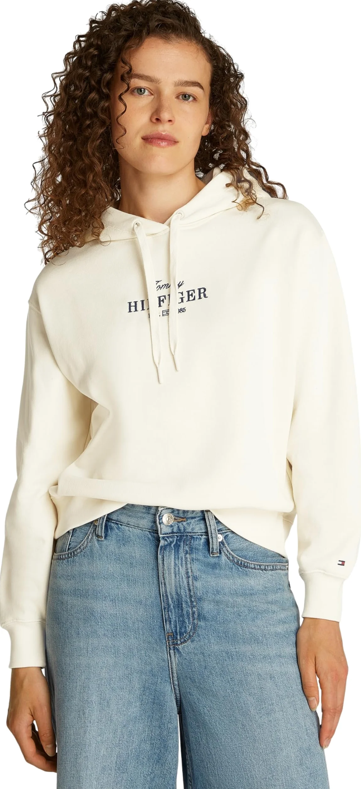 Tommy Hilfiger Bluza z kapturem REG HILFIGER WW0WW45528 Kobiety Reg Hilfiger Hoodie Ww0ww45528