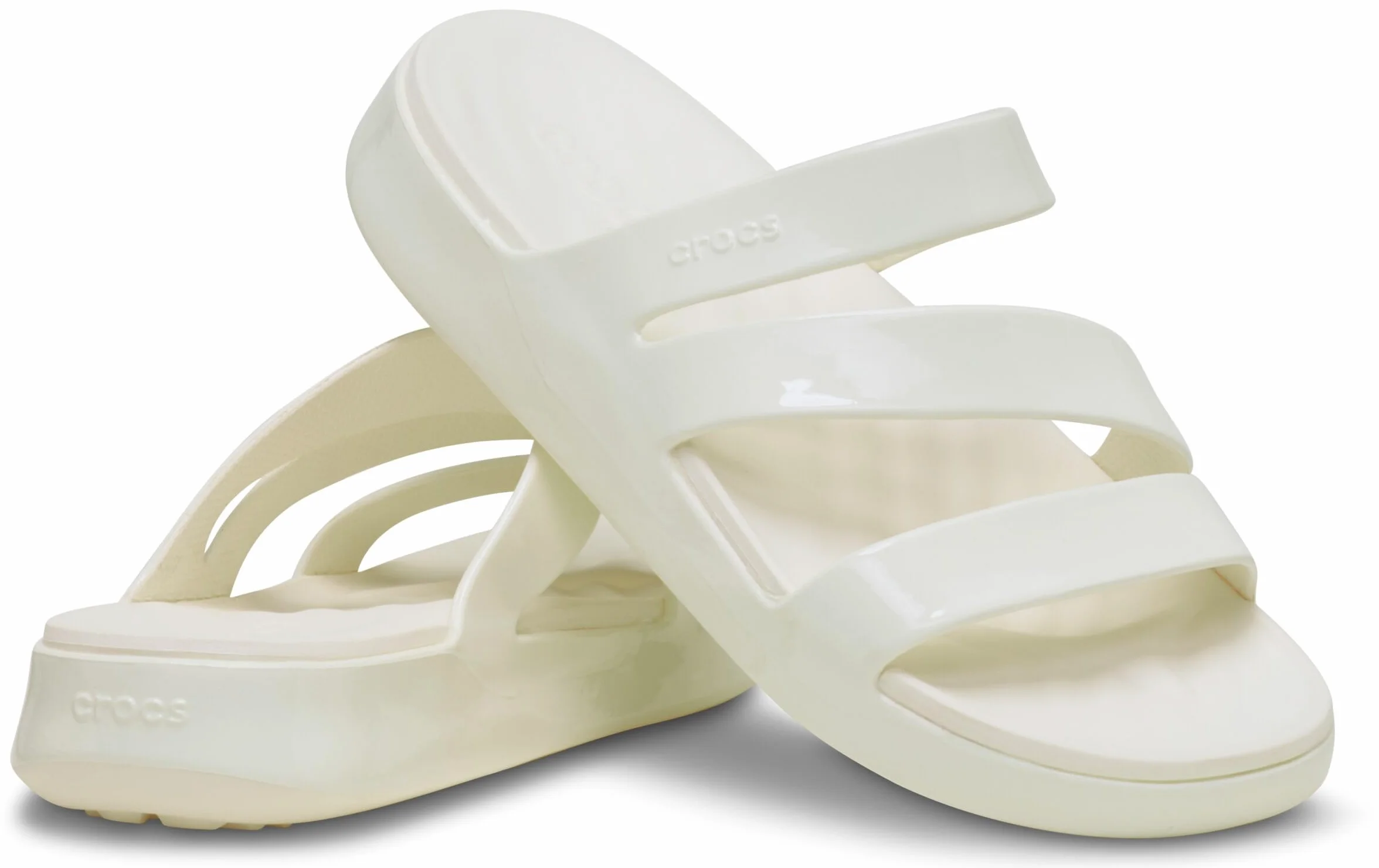 Crocs Kobiety Getaway Patent StrappyKlapki