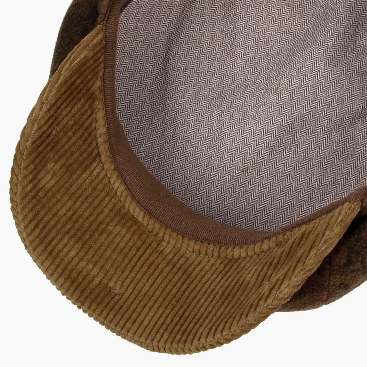 Stetson Hatteras Dark Paisley płaska czapka z daszkiem, męska czapka balonowa, wyprodukowana w UE, z daszkiem, jesień-zima, jesień, zima, rozmiar XXL (62-63 cm), brązowa