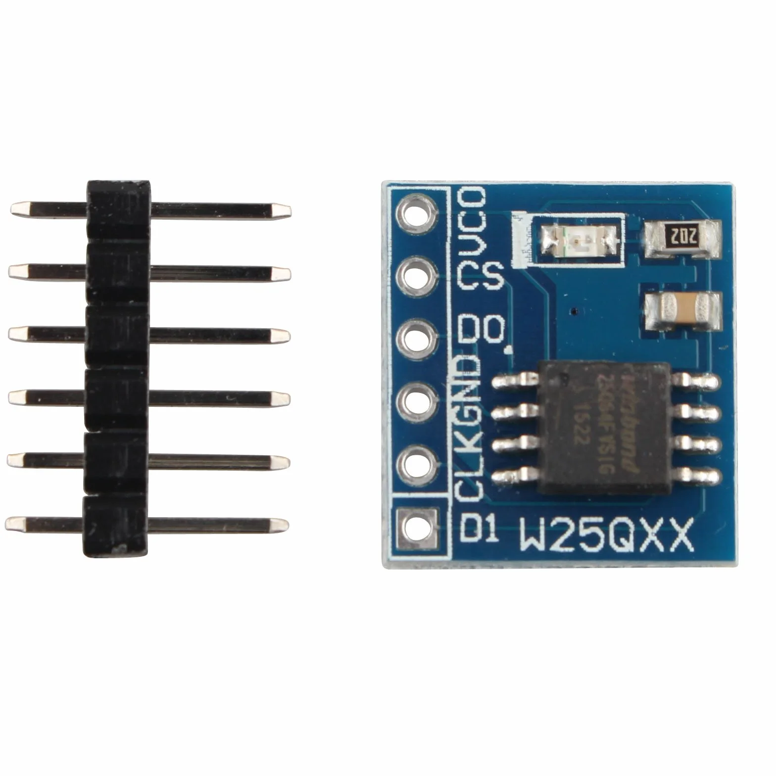W25Q64 64 Mbit 8 Mbyte moduł pamięci pamięci pamięci masowej płyta pamięć flash interfejs SPI BV FV