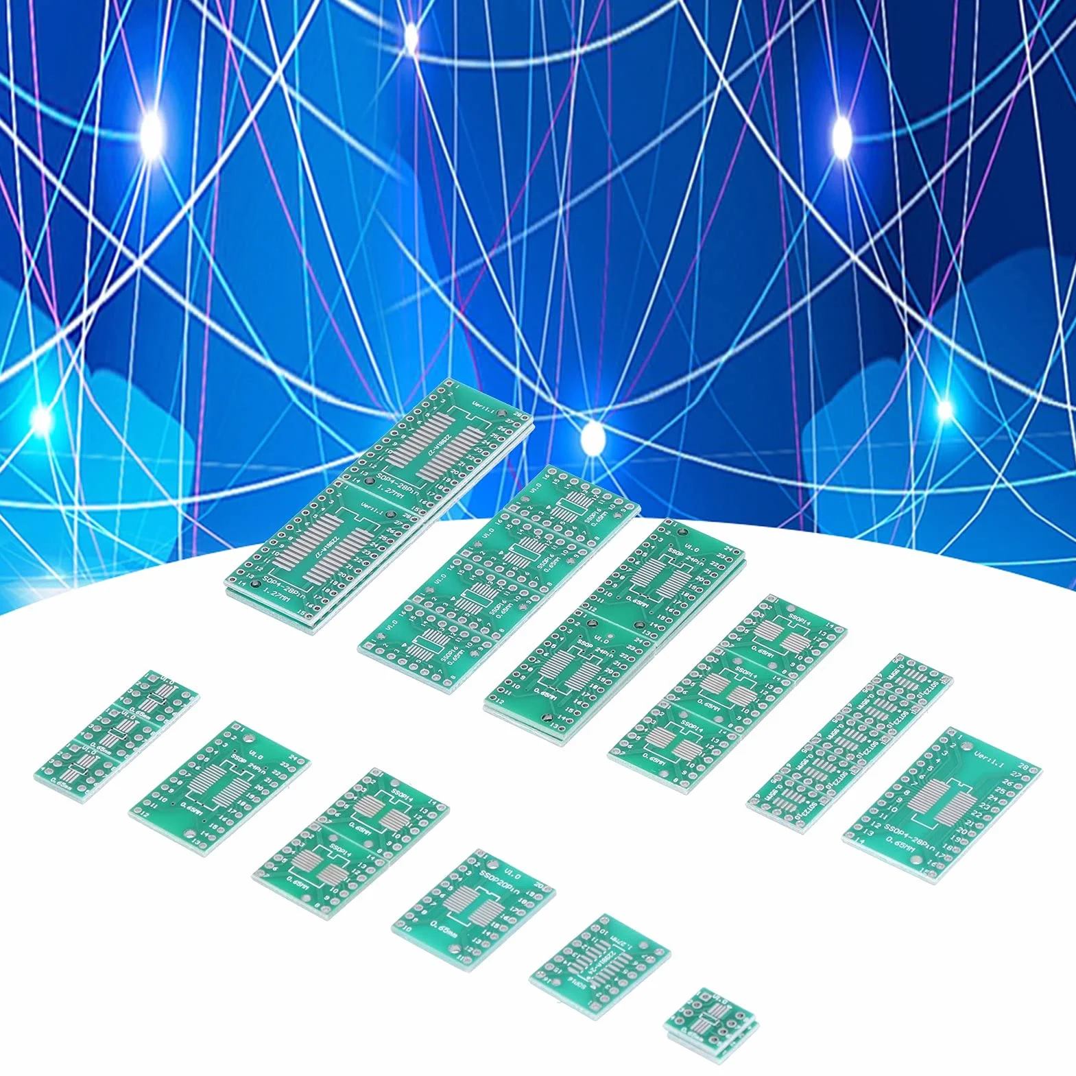 35 Sztuk PCB Prototypowa Płytka Adapter Konwerter SMT na DIP DIY Elektroniczne Komponenty Sterujące Przemysłowe