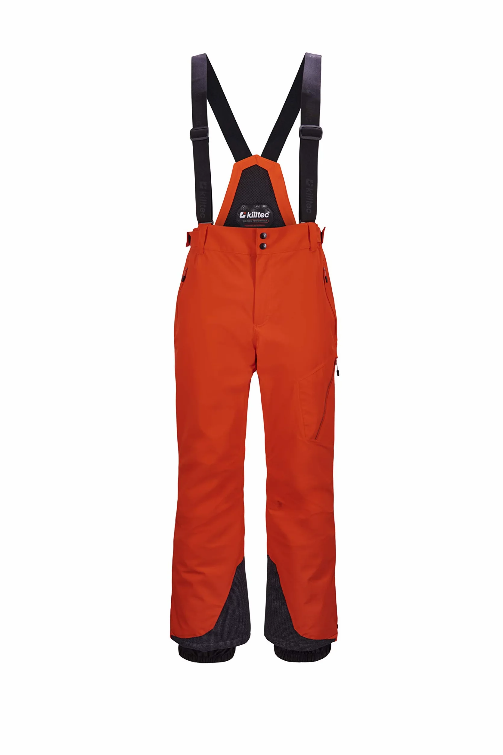 Killtec Kuopio Mn Ski Pants - Funkcjonalne spodnie narciarskie ze zdejmowanymi ramiączkami, ochroną krawędzi i śniegu Mężczyźni