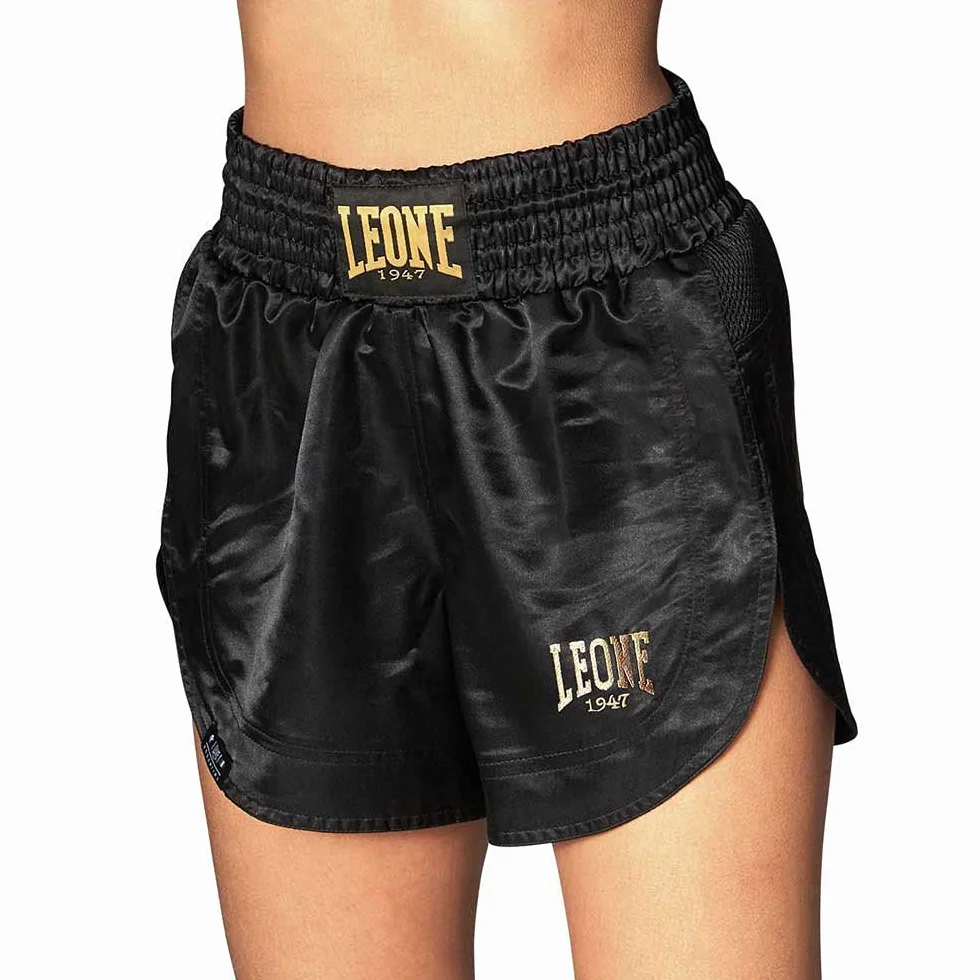 LEONE 1947 Kick-Thai szorty dla kobiet, czarne, czarny, l