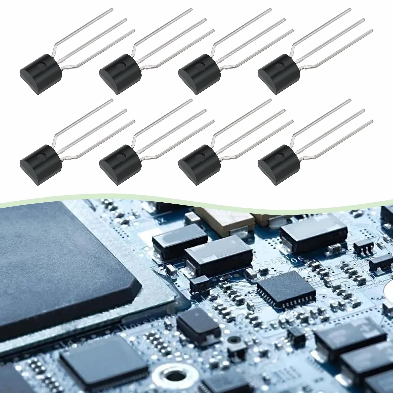 The Lord of the Tools Tranzystor mocy NPN 2N2222A 2N2222 40 V 0,6 A 0,625 W TO92 kompatybilny z Arduinos kompatybilny z R-aspberry Pi czarny