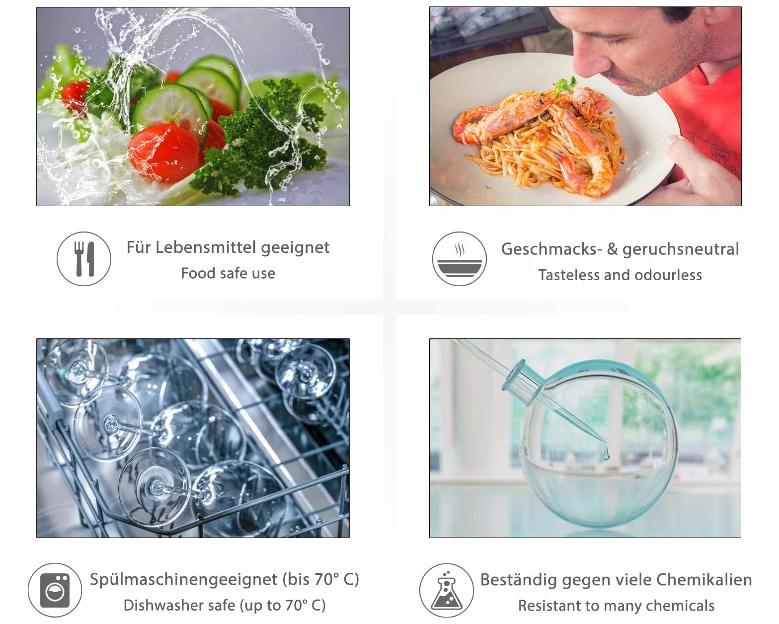 Octopus butelki plastikowe HDPE 6 x 250 ml z kolorowym zamknięciem składanym